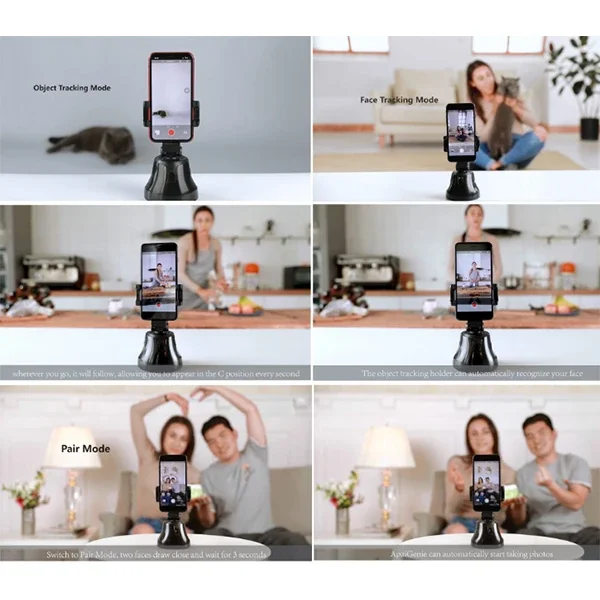 Apai Genie 360° Akıllı Selfie Sosyal Medya Video Takip Asistanı Tripod-1852