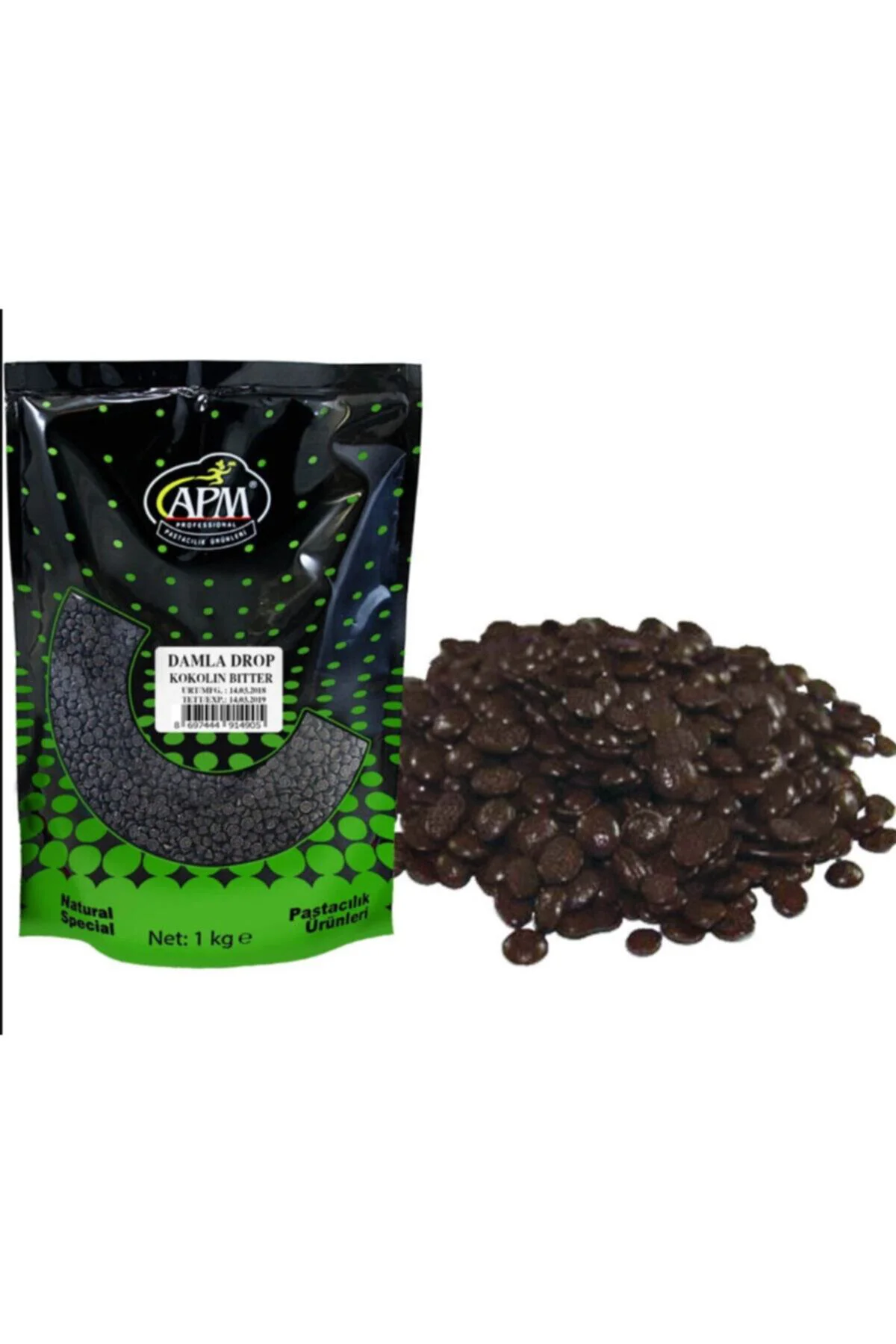 APMDamla Bitter Çikolata Drop 1kg