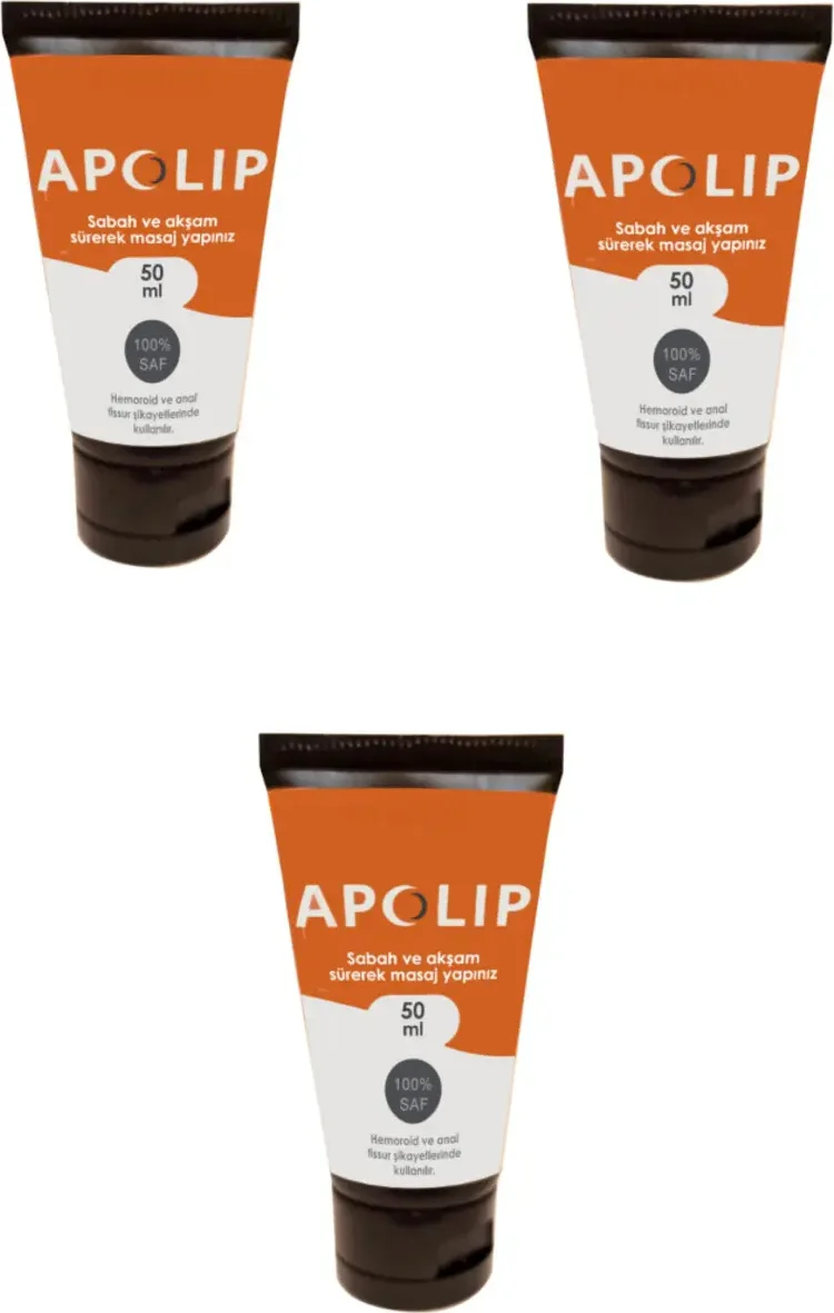 Apolip Kremi 50ML 3 Adet – Nemli ve Sağlıklı Dudaklar İçin Etkili Bakım