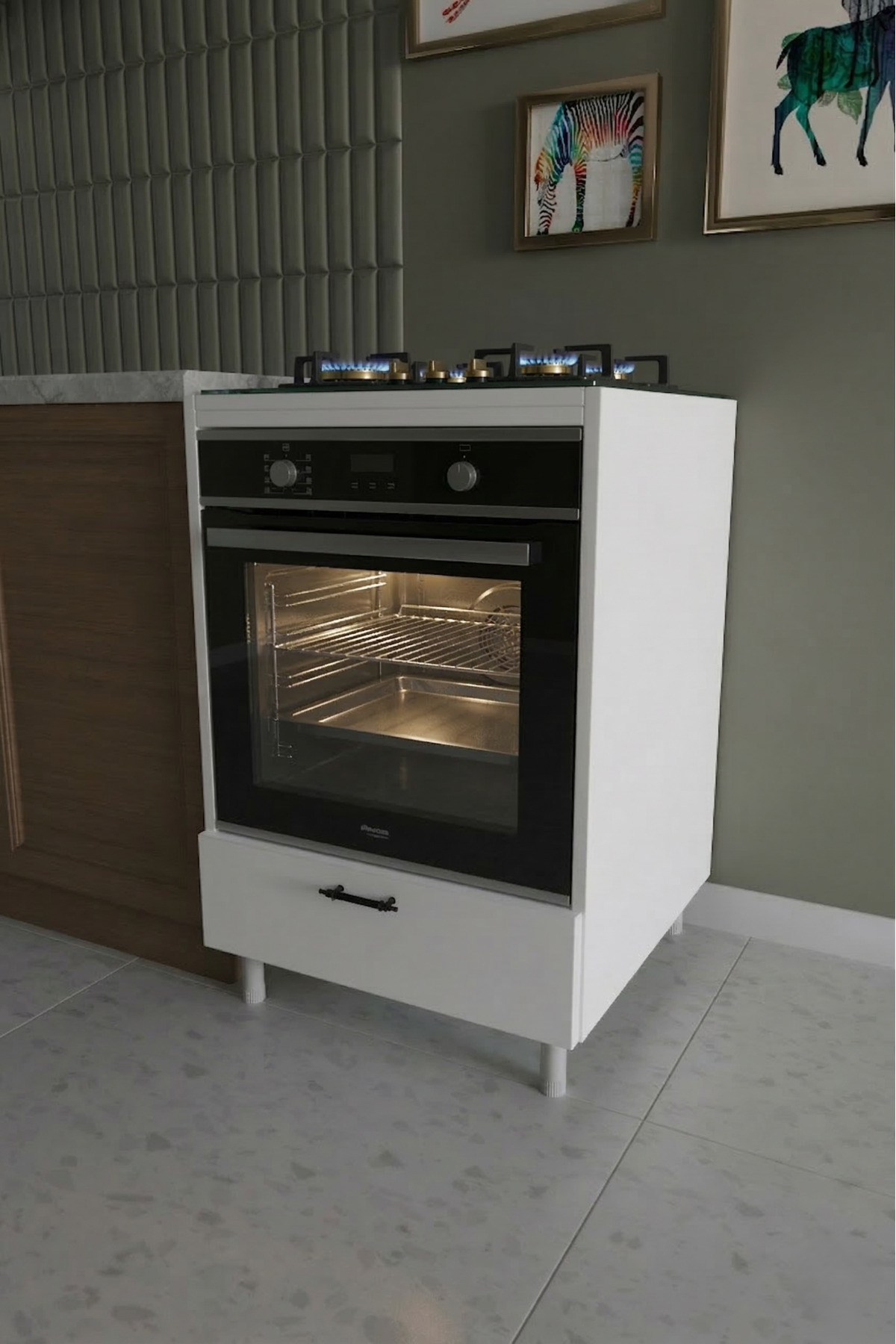 Apollo Ankastre Mutfak Dolabı Kapaklı Tüm Modellere Uygun