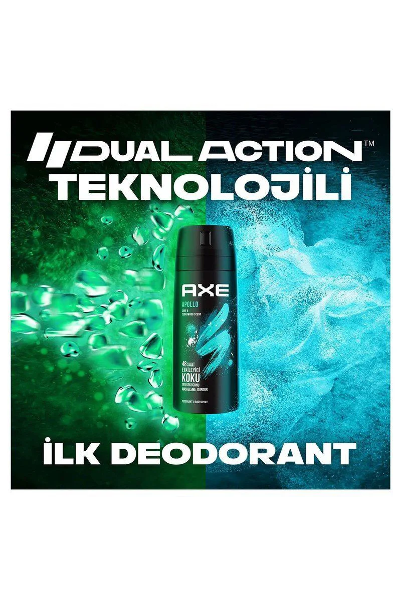 Apollo Erkek Deodorant Spreyi 3'lü Paket 150 ml – 48 Saat Etkileyici Koku Fiyatı, Yorumları ve Özellikleri