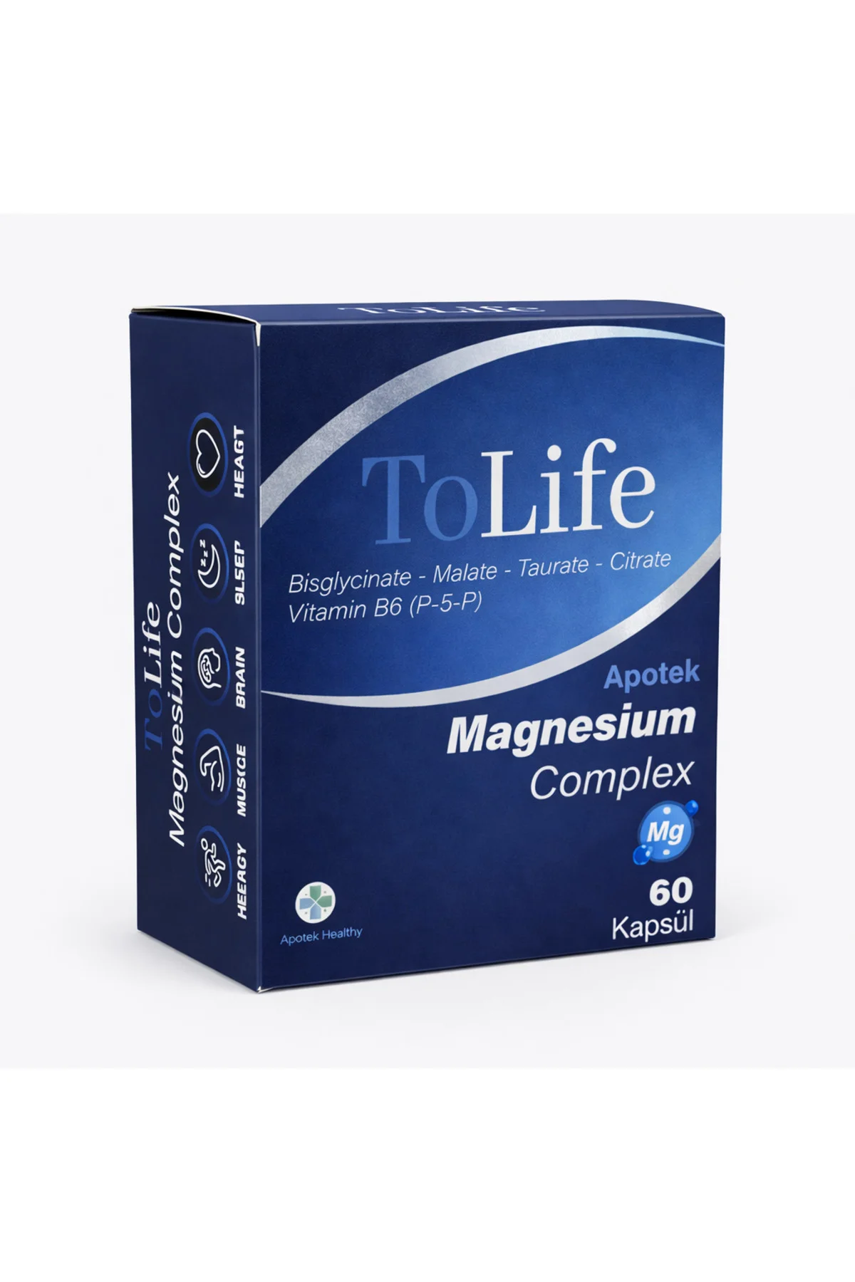 Apotek Magnesium Complex (Bisglisinat-Sitrat-Taurat-Malat) ve B6 (P5P) 60 Kapsül Fiyatı, Yorumları ve Özellikleri