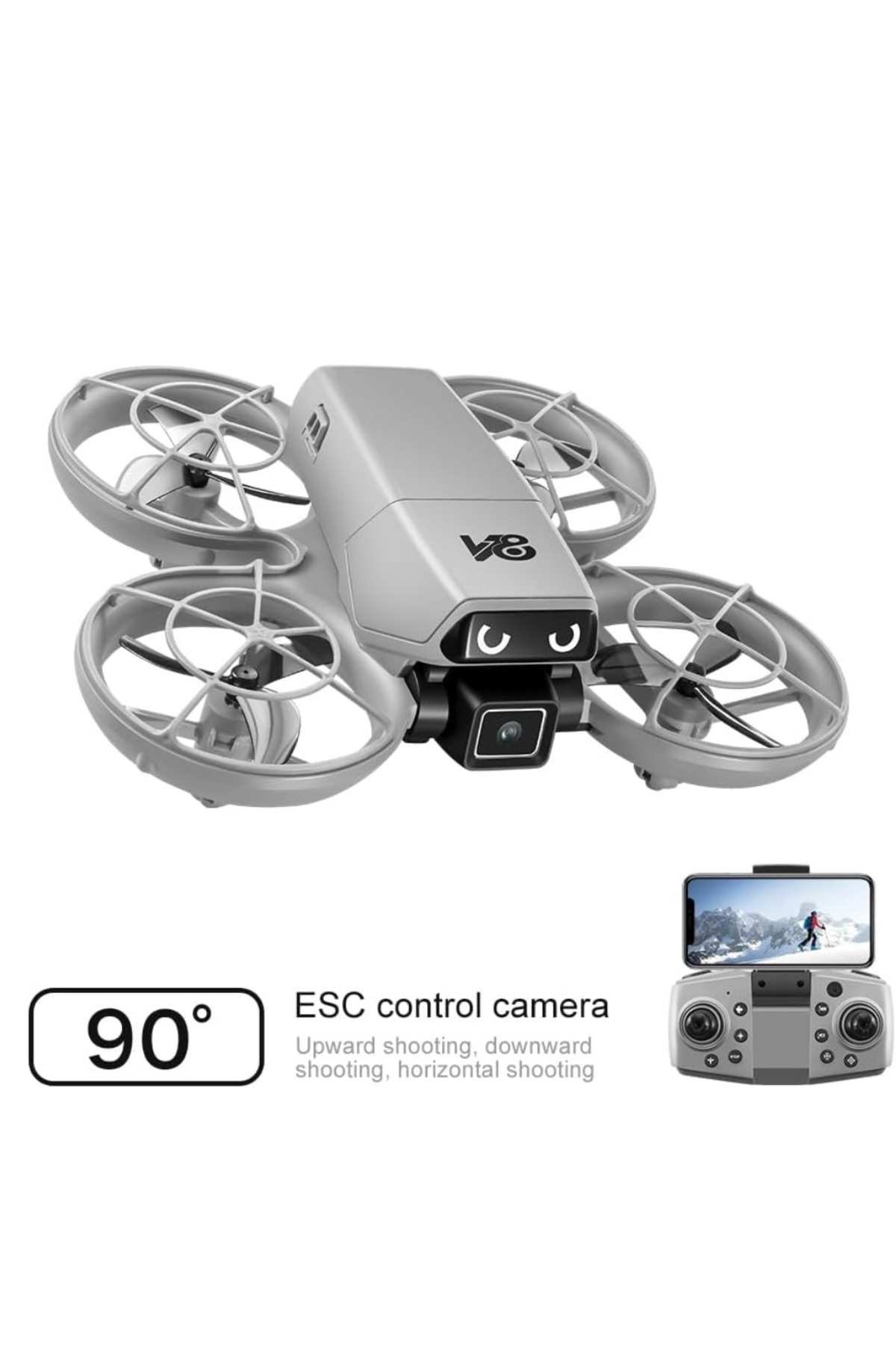 APP Kontrollü Kameralı Mini Drone Headless Mod Özellikli - Lisiny