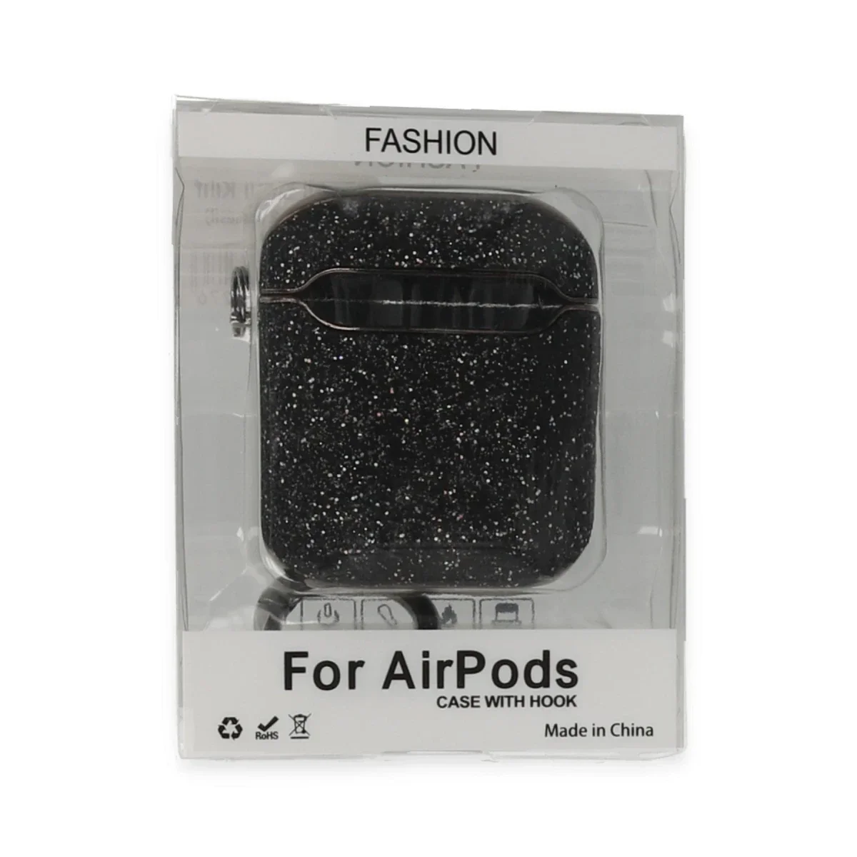 Apple Airpods 2 (2.nesil) Spell Simli Kılıf - Siyah Apple Airpods 2 (2.nesil) Spell Simli Kılıf - Siyah