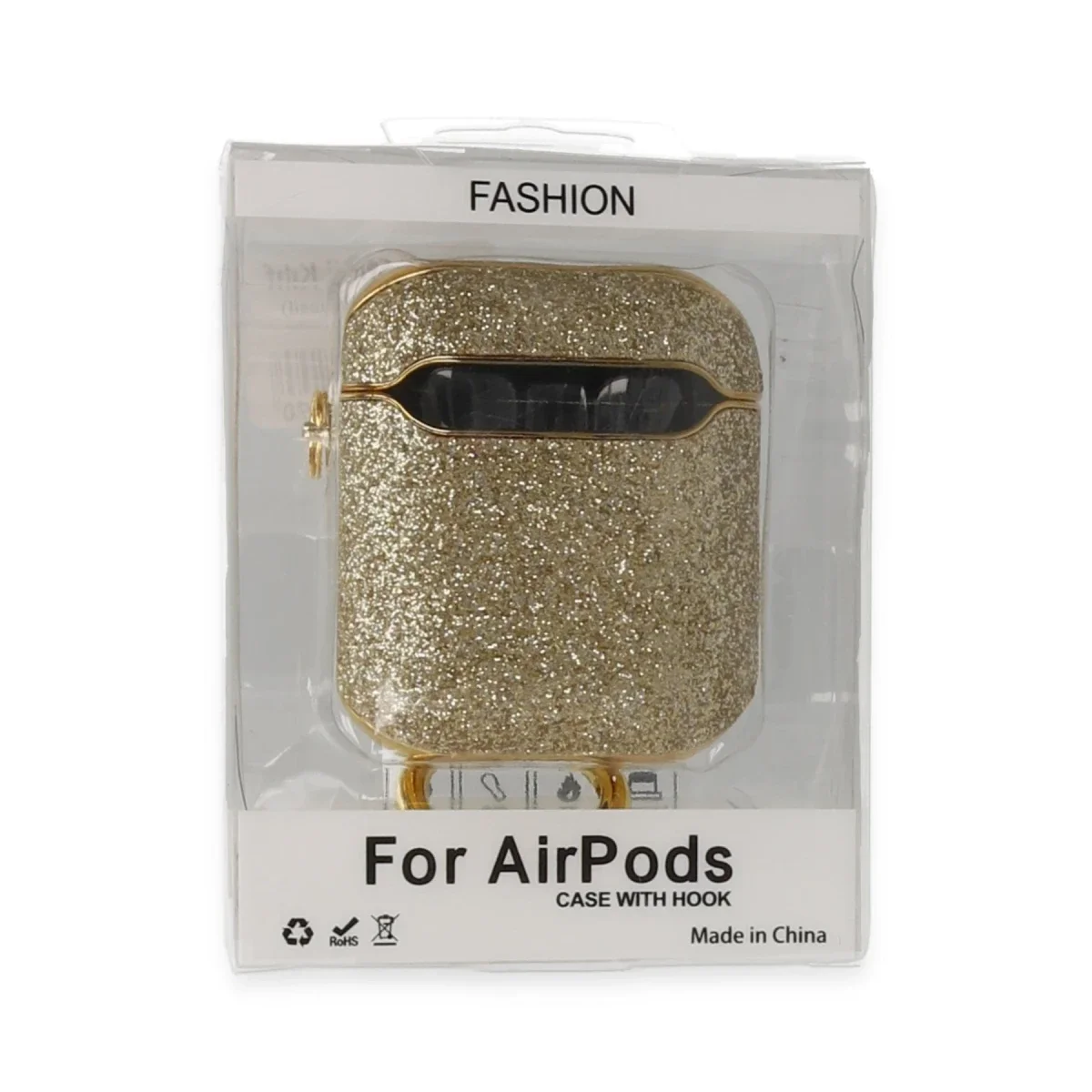 Apple Airpods 2 (2.nesil) Spell Simli Kılıf - Gold Apple Airpods 2 (2.nesil) Spell Simli Kılıf - Gold