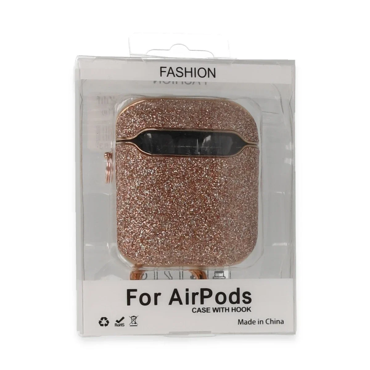 Apple Airpods 2 (2.nesil) Spell Simli Kılıf - Rose Gold