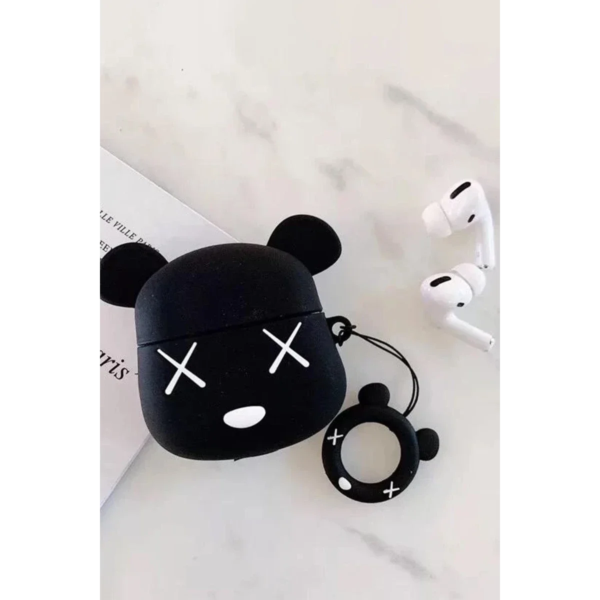 Apple Airpods 3 (3.nesil) Karakter Silikon - Desen 6 Apple Airpods 3 (3.nesil) Karakter Silikon - Desen 6