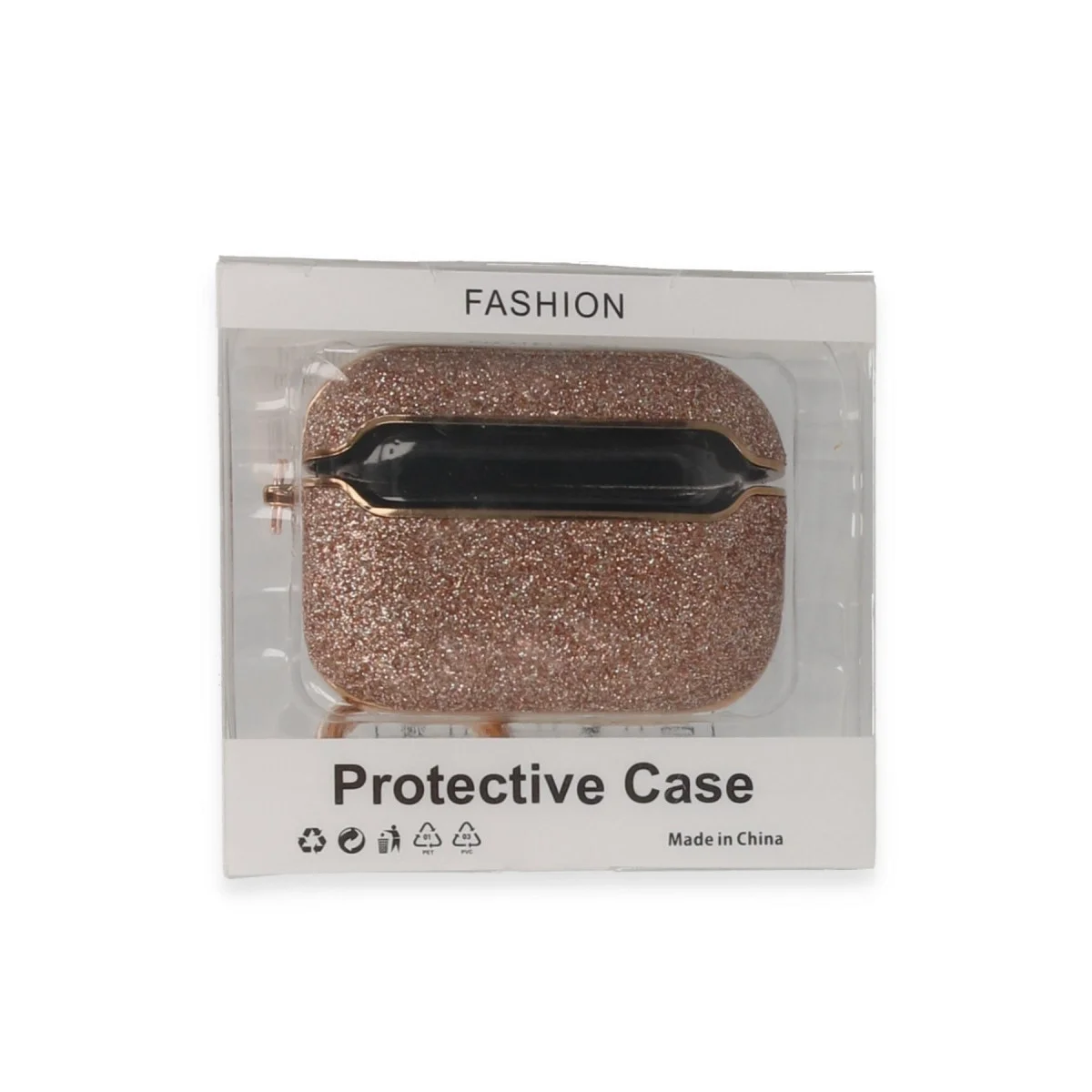 Apple Airpods Pro (1.nesil) Spell Simli Kılıf - Rose Gold