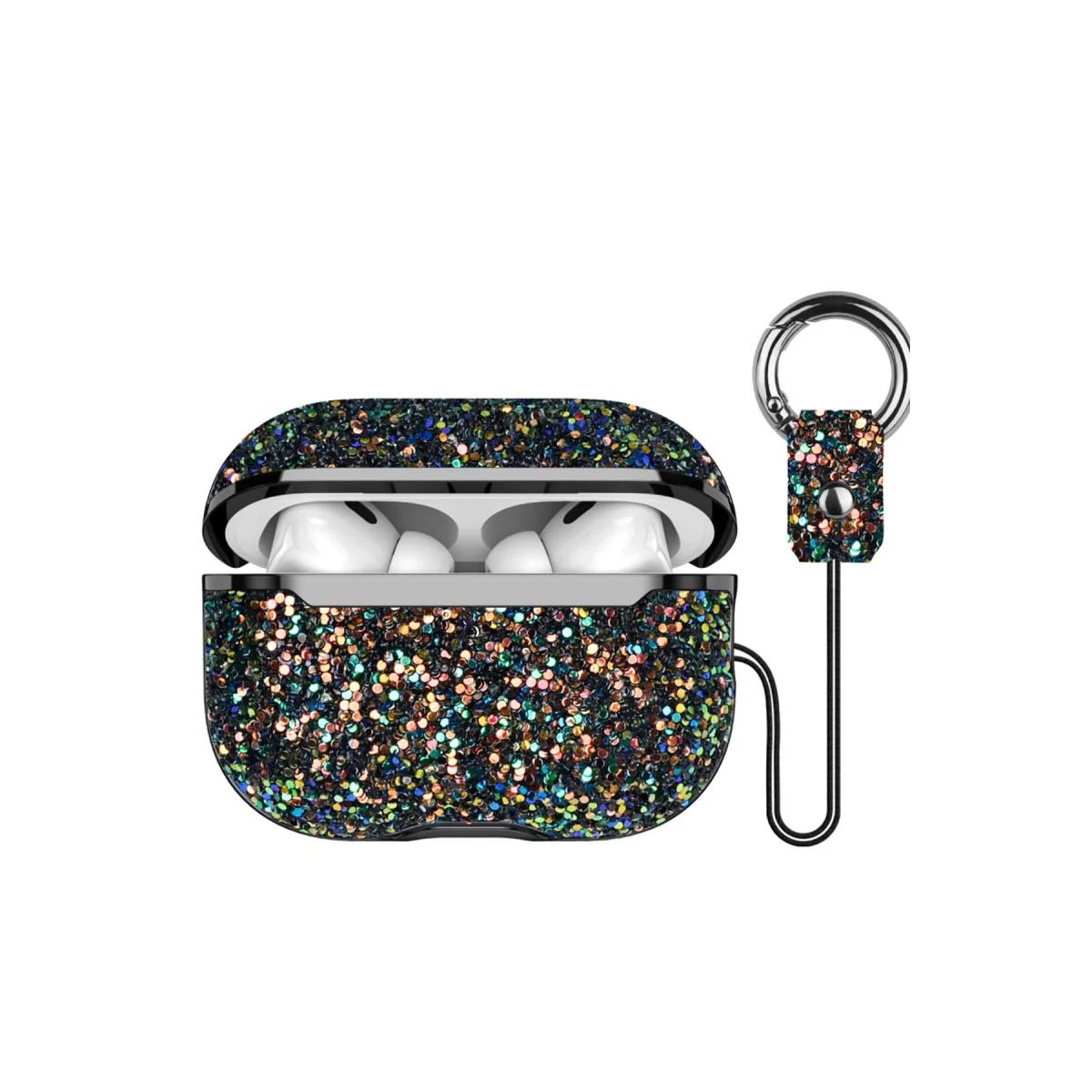 Apple Airpods Pro 2 ile Uyumlu Bright Simli Kapak - Siyah Fiyatı, Yorumları ve Özellikleri