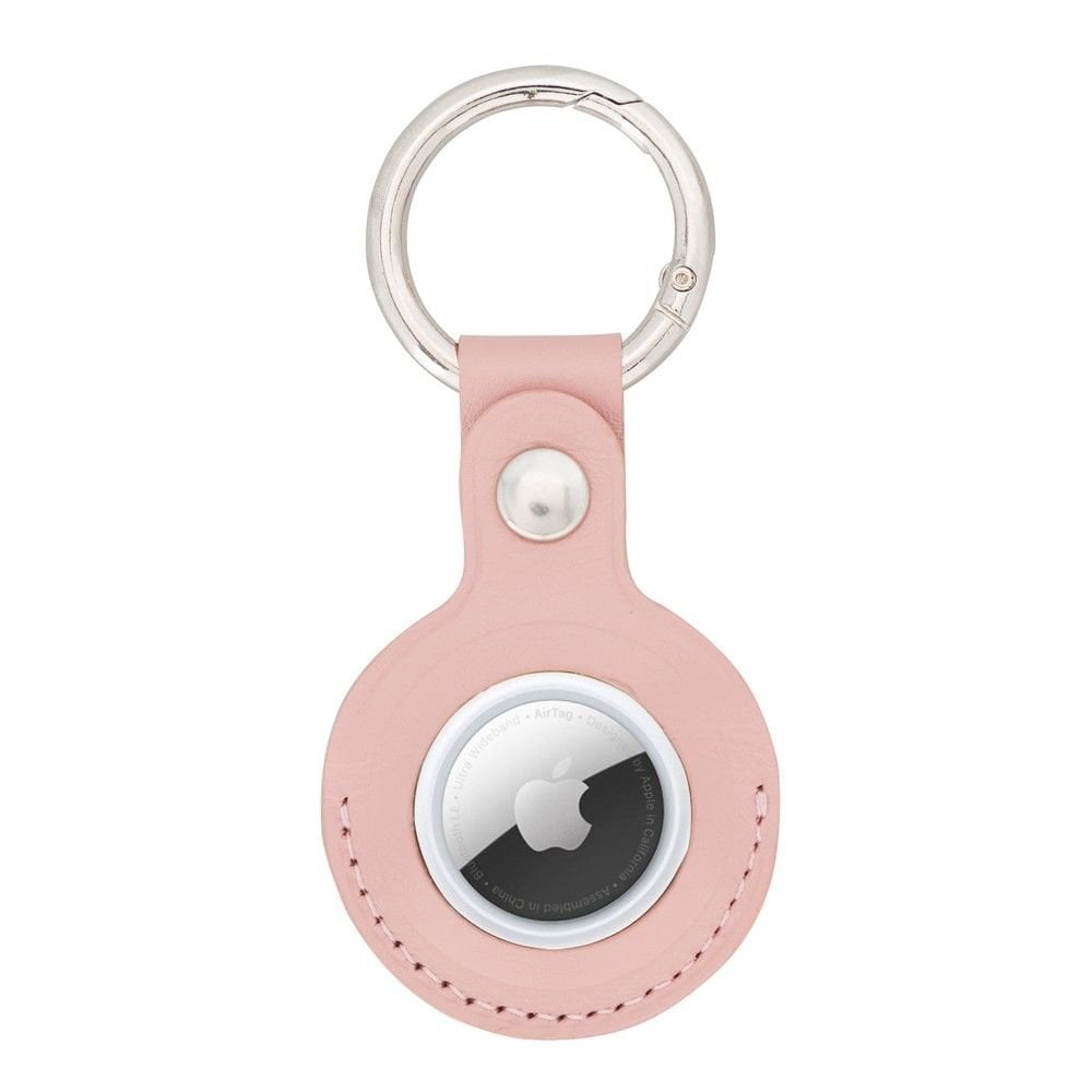 Apple AirTag Uyumlu Deri Anahtarlık, NU2 Pembe Apple AirTag Uyumlu Deri Anahtarlık, NU2 Pembe