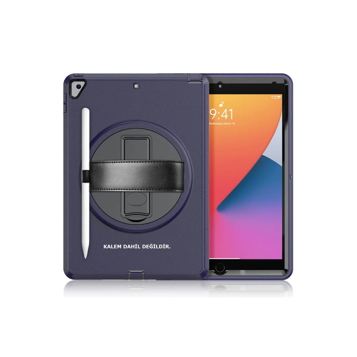 Apple İpad 10.2 (7.nesil) Kılıf Hand Strap Tablet Kılıfı - Lacivert Fiyatı, Yorumları ve Özellikleri