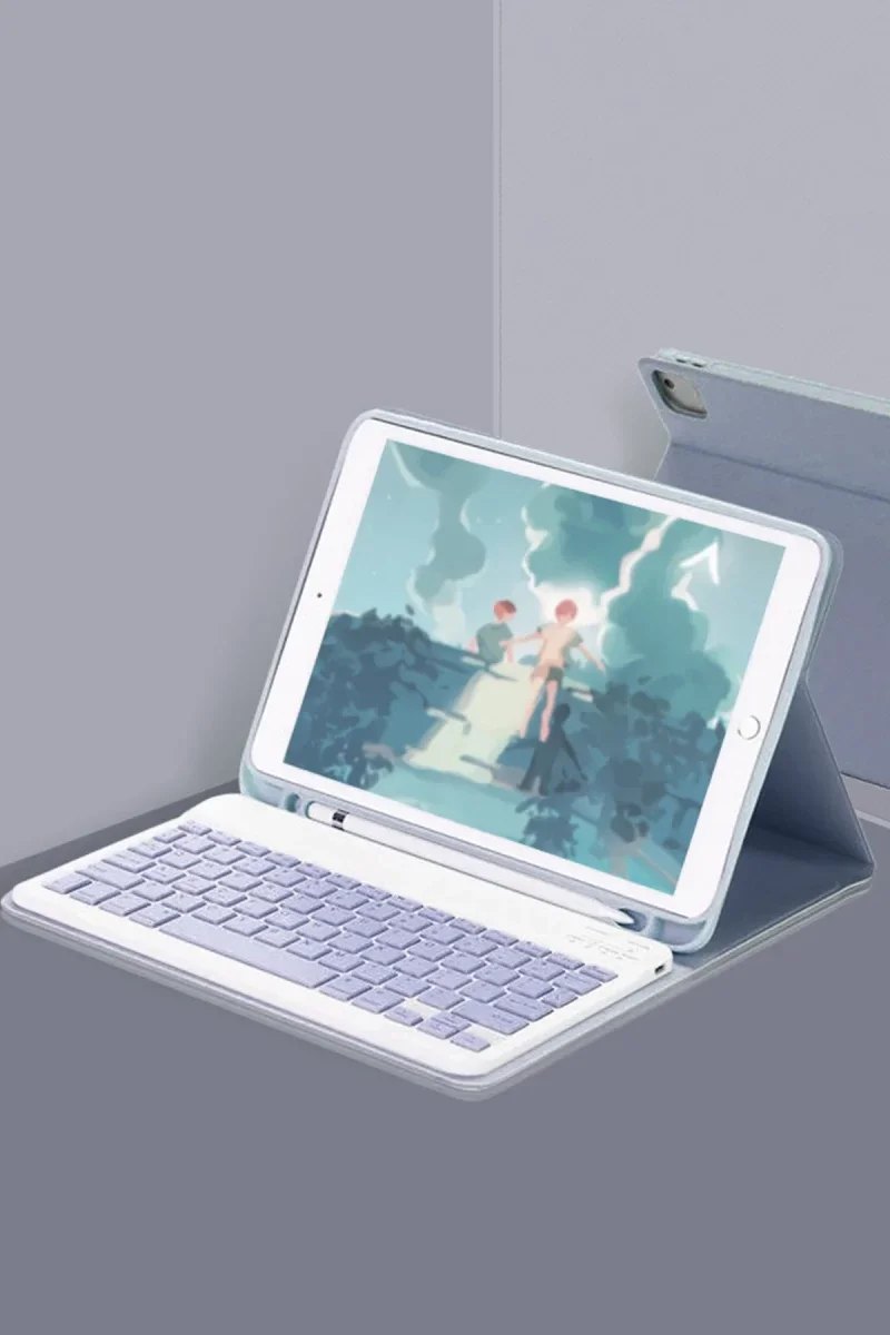 Apple iPad 10.2 (9.nesil) Kılıf KC01 Smart Klavyeli Tablet Kılıfı - Lacivert Fiyatı, Yorumları ve Özellikleri