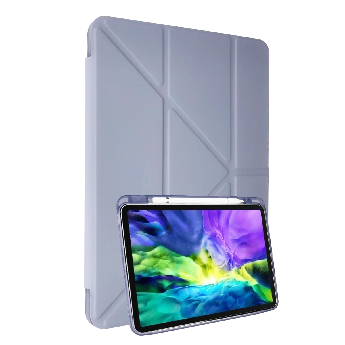 Apple iPad 2025 10.9 10.Nesil (A16) Kılıf Kalemlikli Mars Tablet Kılıfı - Lila