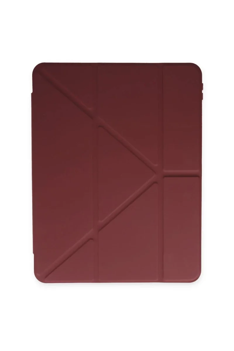 Apple iPad 2025 10.9 10.Nesil (A16) Kılıf Kalemlikli Mars Tablet Kılıfı - Mürdüm