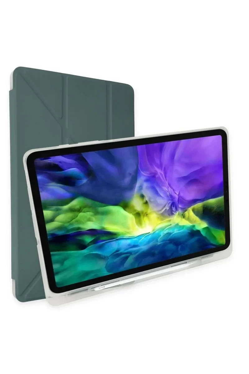 Apple iPad 2025 10.9 10.Nesil (A16) Kılıf Kalemlikli Mars Tablet Kılıfı - Koyu Yeşil Apple iPad 2025 10.9 10.Nesil (A16) Kılıf Kalemlikli Mars Tablet Kılıfı - Koyu Yeşil