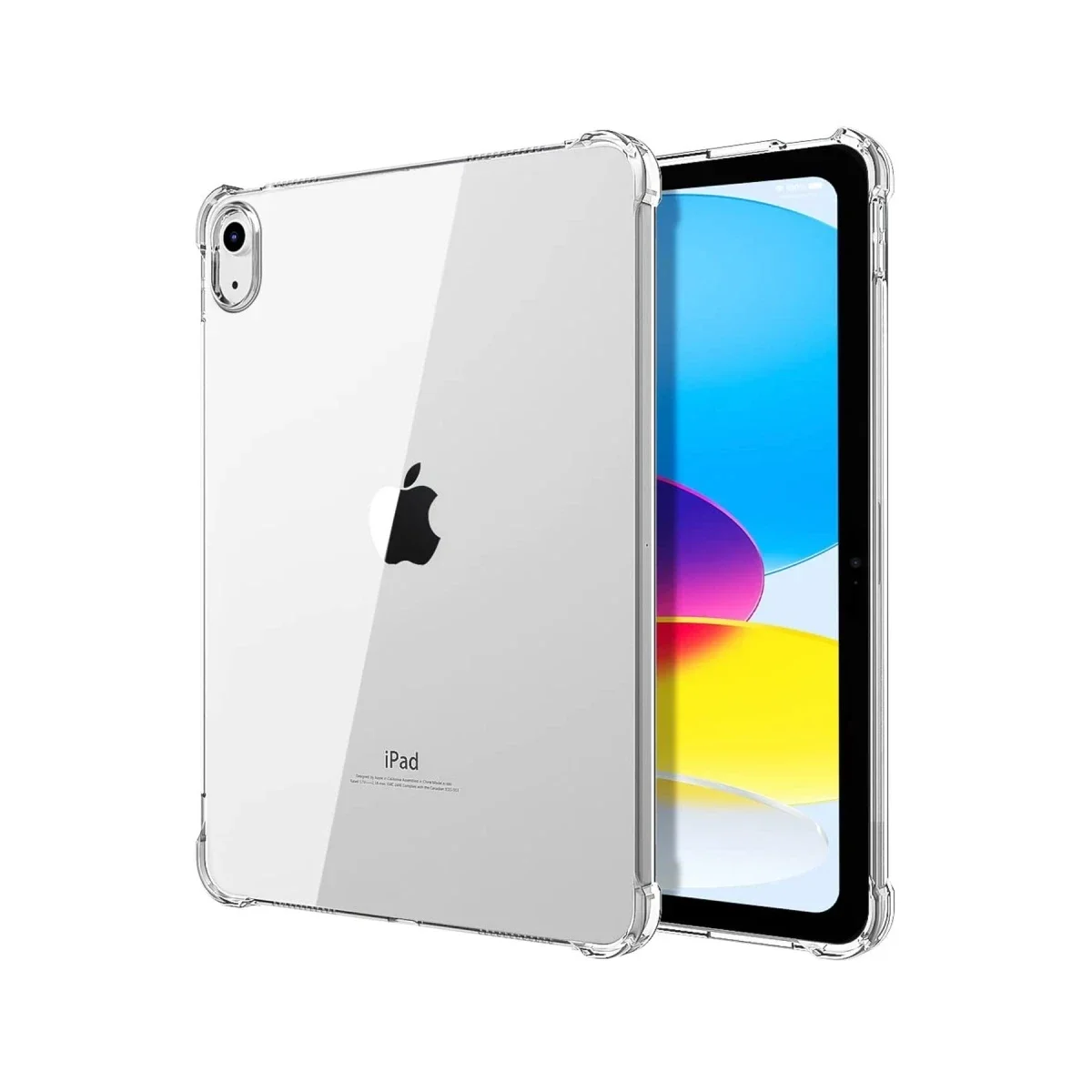Apple iPad 2025 10.9 10.Nesil (A16) Kılıf Anti Shock Tablet Silikon - Şeffaf