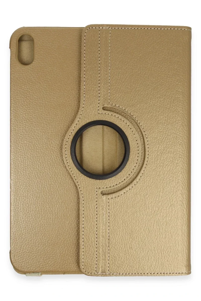 Apple iPad 2025 10.9 10.Nesil (A16) Kılıf 360 Tablet Deri Kılıf - Gold