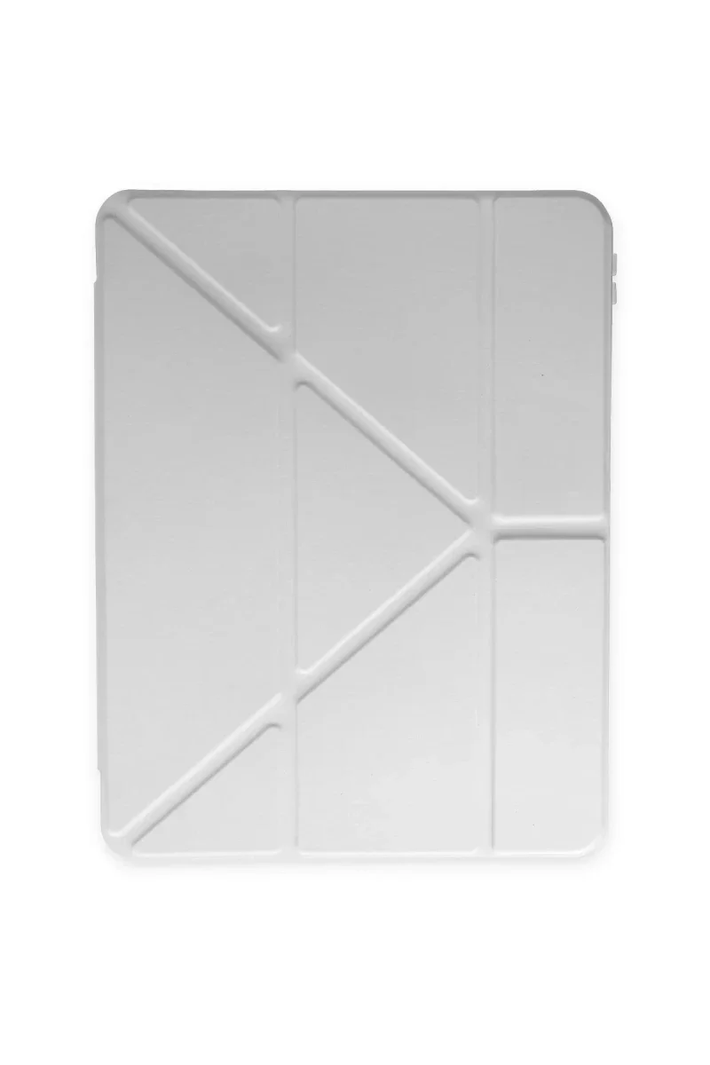 Apple iPad 2025 10.9 10.Nesil (A16) Kılıf Kalemlikli Mars Tablet Kılıfı - Gri