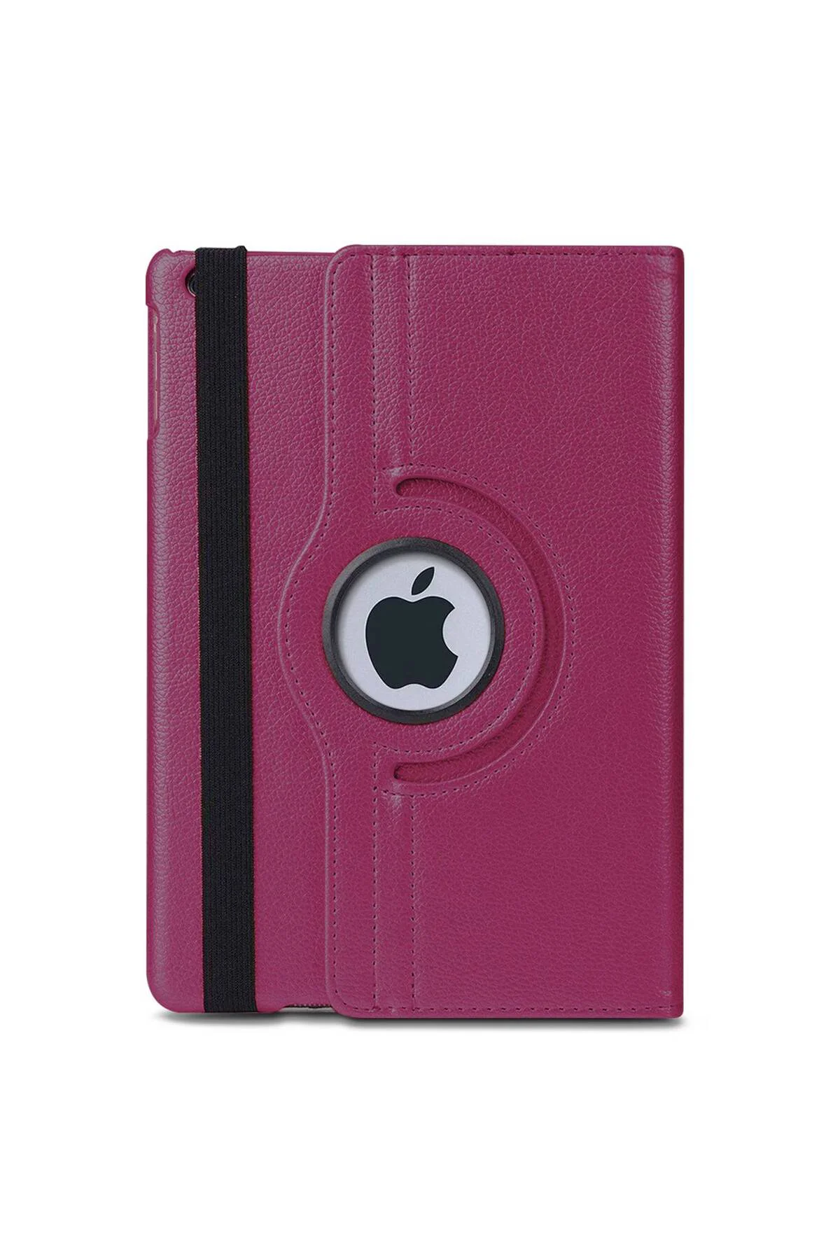 Apple iPad 4 Deri Kapaklı 360 Kılıf Kırmızı
