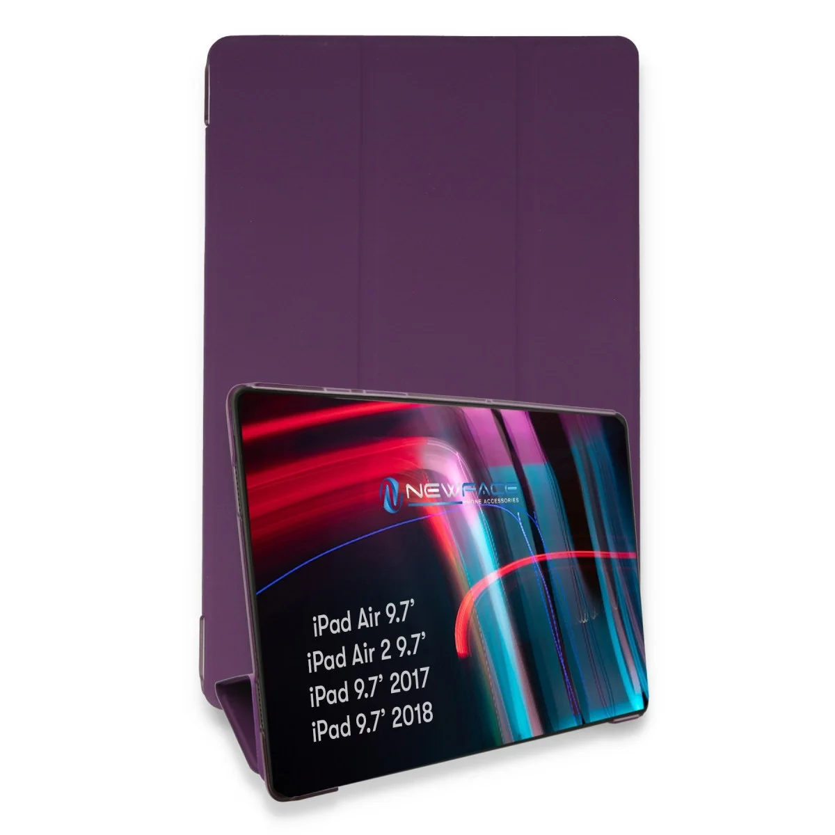 Apple İpad 5 Air 9.7 Kılıf Tablet Smart Kılıf - Mor Apple İpad 5 Air 9.7 Kılıf Tablet Smart Kılıf - Mor