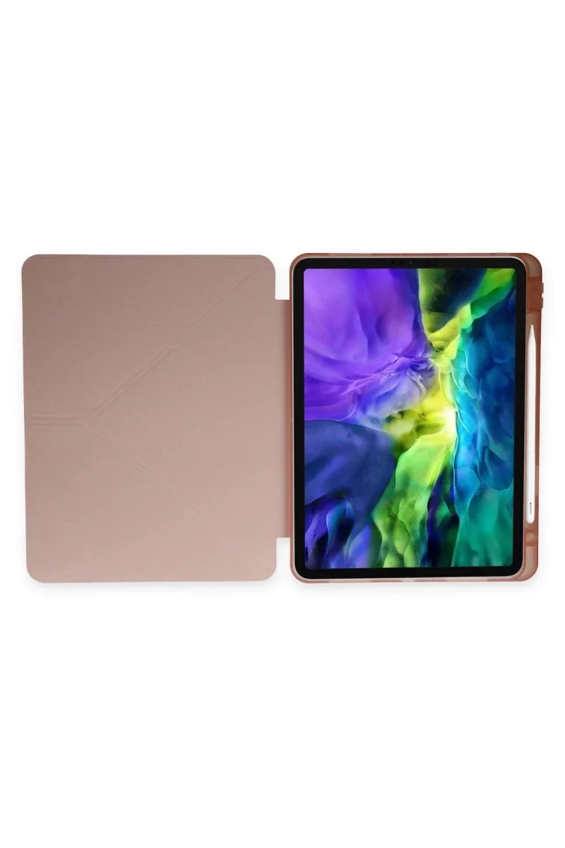 Apple iPad Pro 11 (2024) Kılıf Kalemlikli Mars Tablet Kılıfı - Rose Gold Apple iPad Pro 11 (2024) Kılıf Kalemlikli Mars Tablet Kılıfı - Rose Gold