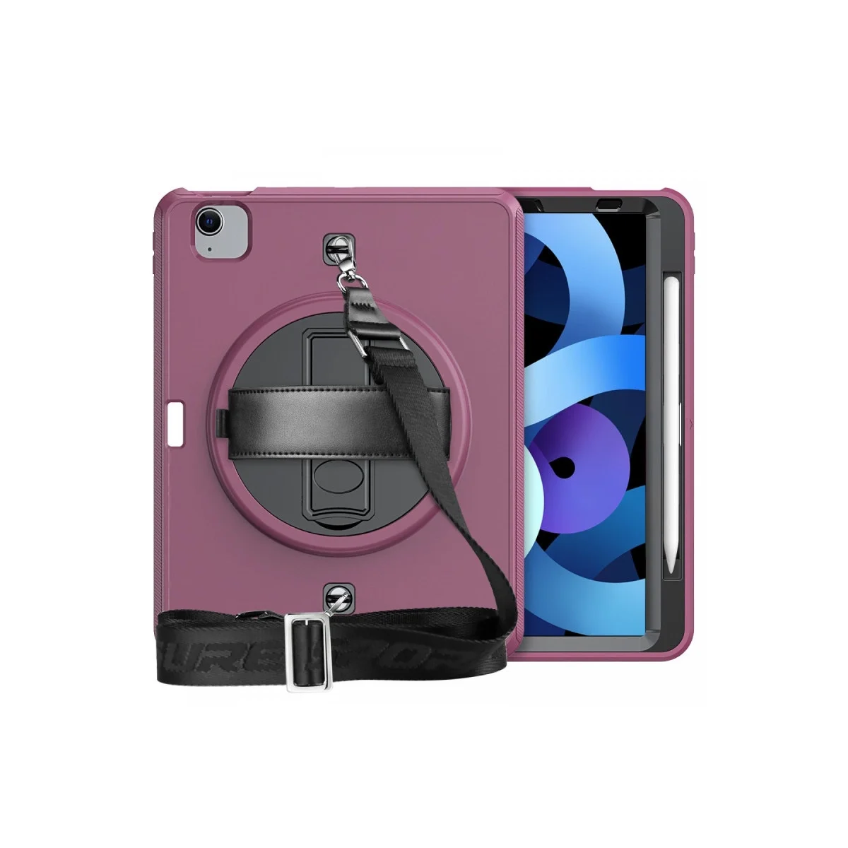 Apple İpad Pro 11 (2020) Kılıf Strap-c Otterbox Tablet Kapak - Mürdüm Apple İpad Pro 11 (2020) Kılıf Strap-c Otterbox Tablet Kapak - Mürdüm