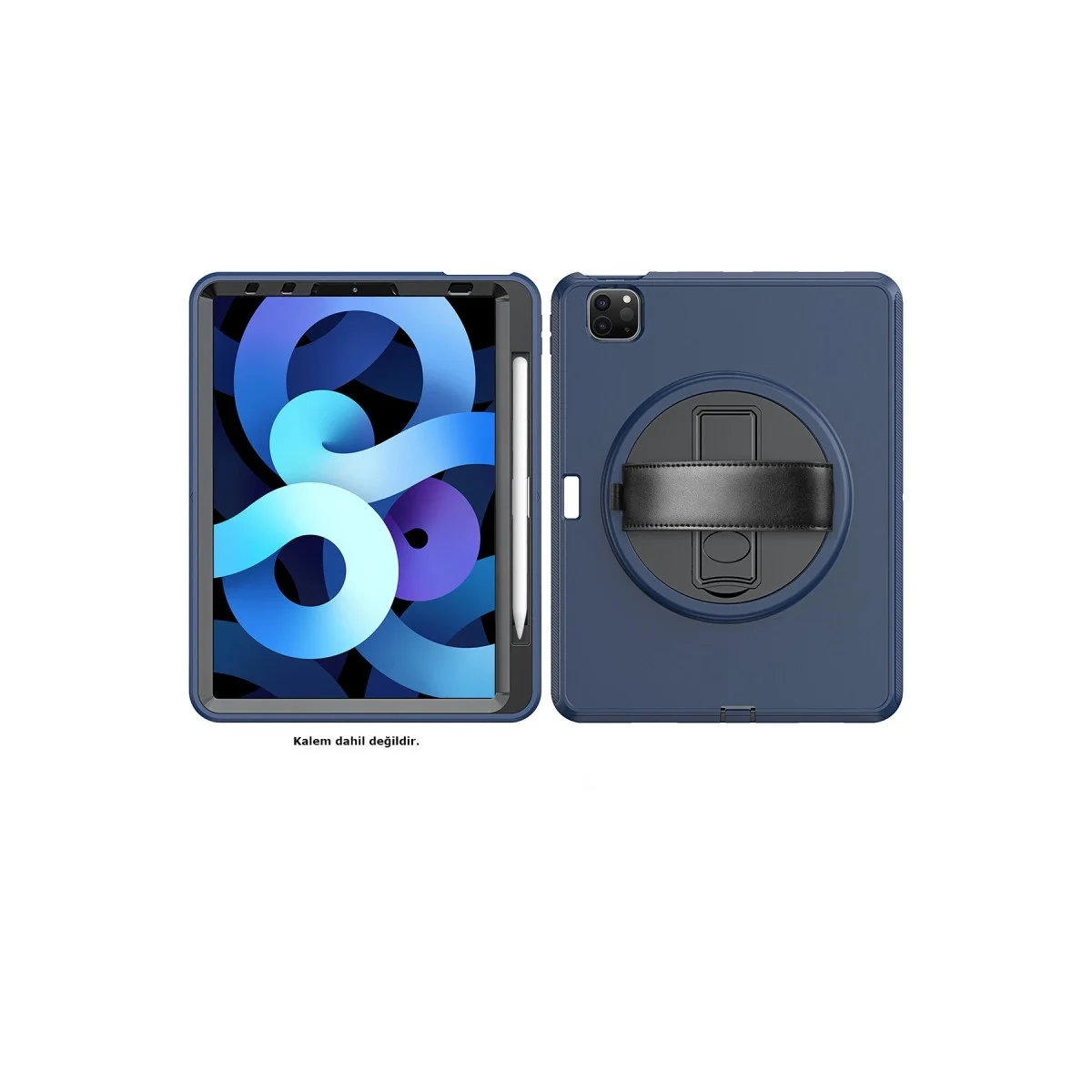 Apple İpad Pro 11 (2018) Kılıf Hand Strap Tablet Kılıfı - Lacivert Apple İpad Pro 11 (2018) Kılıf Hand Strap Tablet Kılıfı - Lacivert