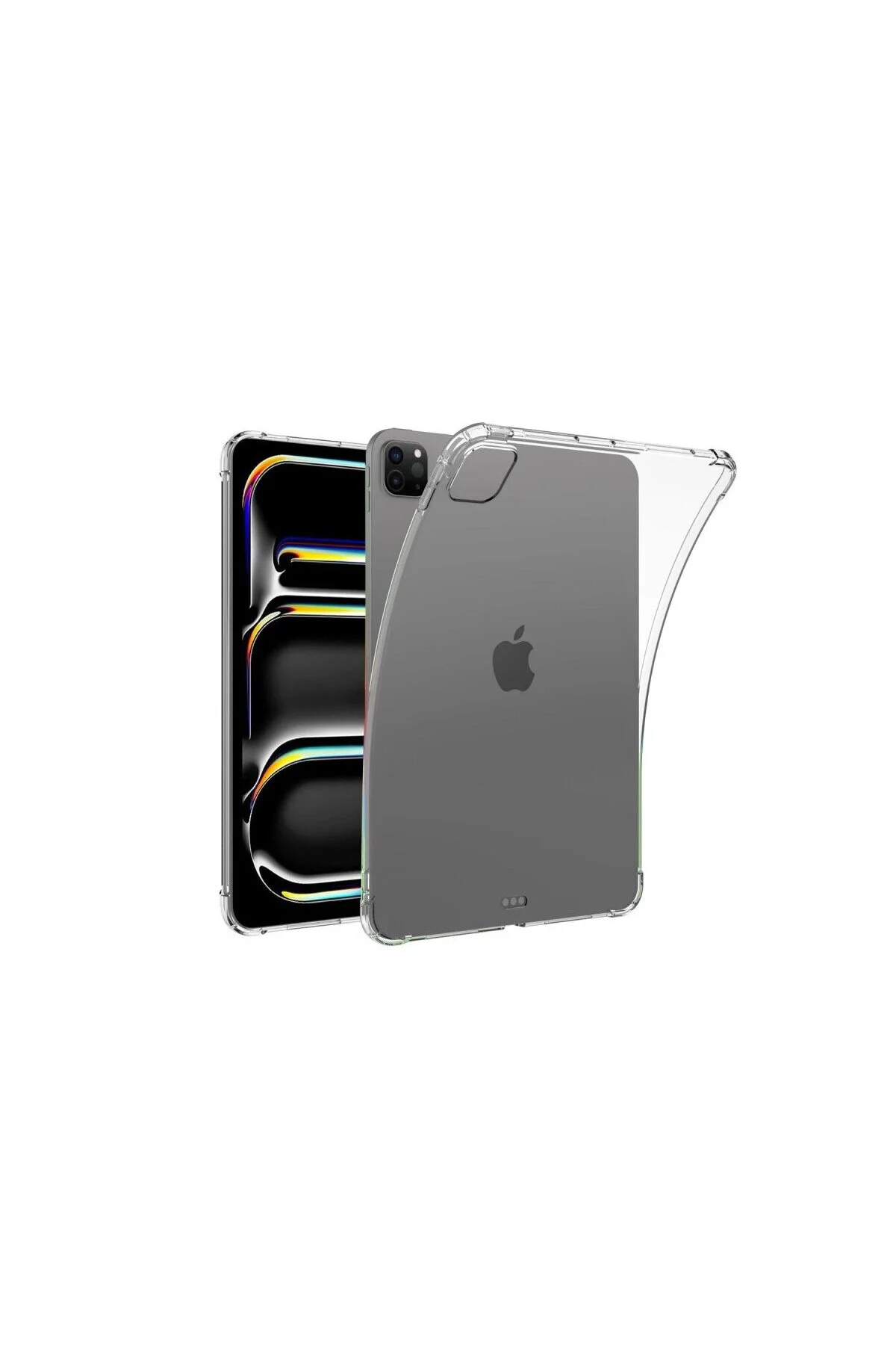 Apple İpad Pro 11 (2024) Kılıf Anti Shock Tablet Silikon - Şeffaf