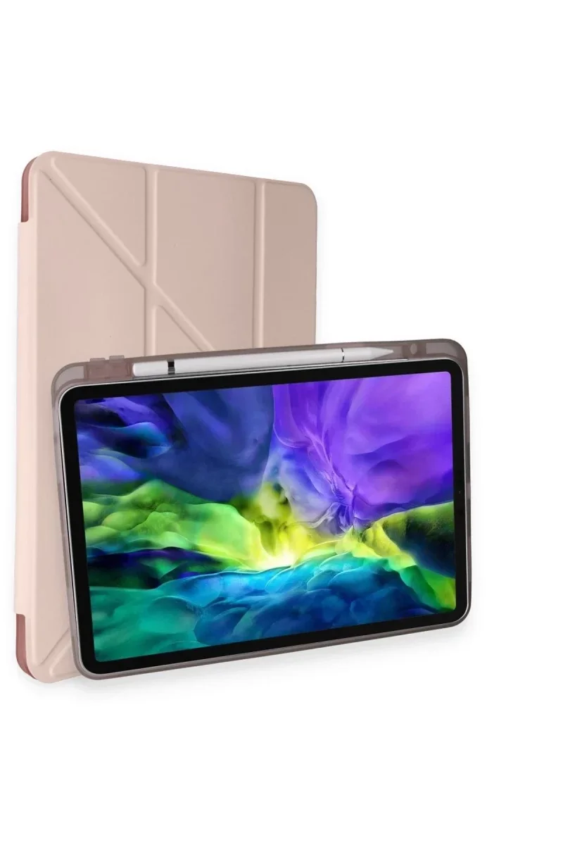 Apple iPad Pro 11 (2024) Kılıf Kalemlikli Mars Tablet Kılıfı - Rose Gold Apple iPad Pro 11 (2024) Kılıf Kalemlikli Mars Tablet Kılıfı - Rose Gold