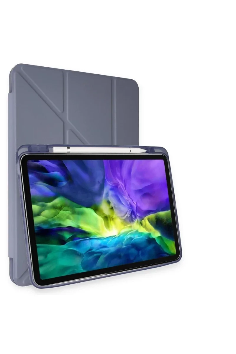 Apple iPad Pro 11 (2024) Kılıf Kalemlikli Mars Tablet Kılıfı - Lavender Apple iPad Pro 11 (2024) Kılıf Kalemlikli Mars Tablet Kılıfı - Lavender
