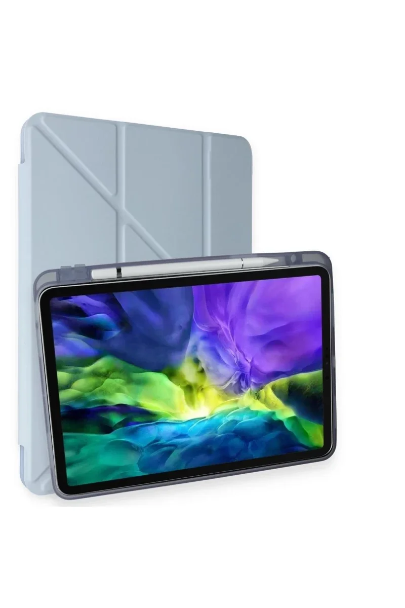 Apple iPad Pro 11 (2018) Kılıf Kalemlikli Mars Tablet Kılıfı - Mavi Apple iPad Pro 11 (2018) Kılıf Kalemlikli Mars Tablet Kılıfı - Mavi