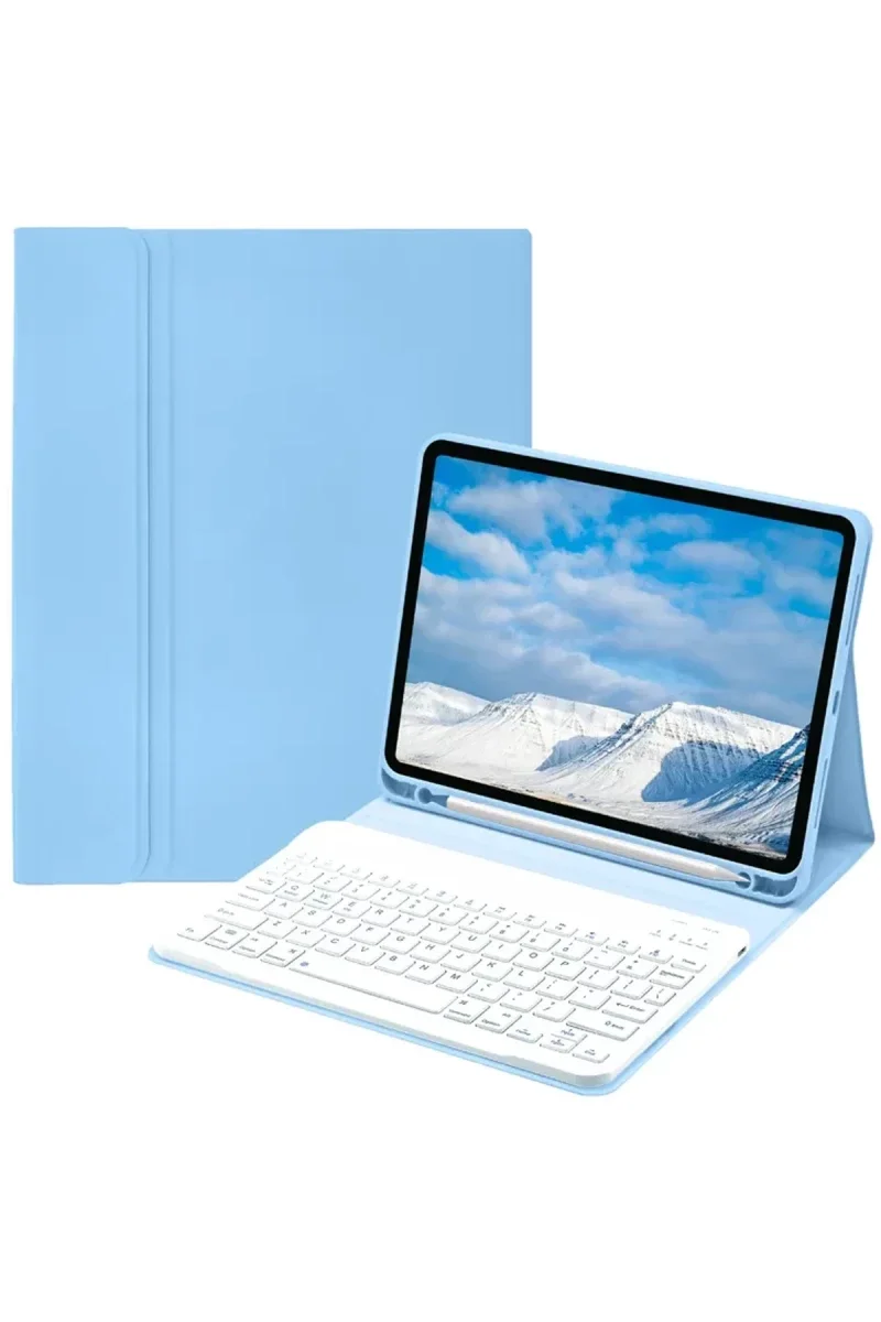 Apple iPad Pro 11 (2022) Kılıf KC01 Smart Klavyeli Tablet Kılıfı - Açık Mavi Fiyatı, Yorumları ve Özellikleri