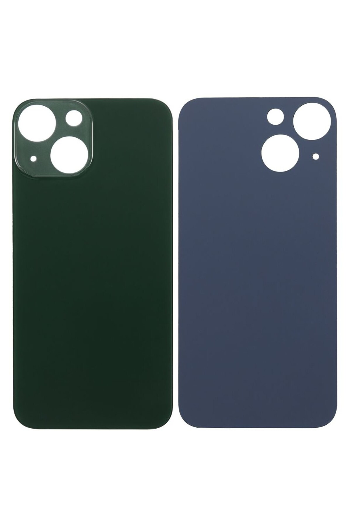 Apple iPh. 13 Mini Uyumlu LOGOLU Arka Pil Batarya Kapağı, LENS HARİÇ. Yeşil