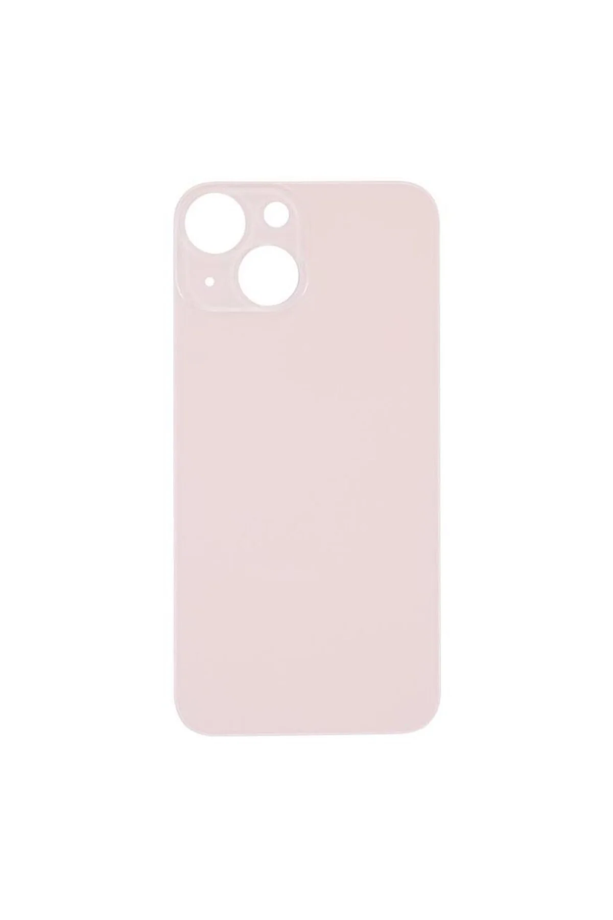Apple iPh. 13 Mini Uyumlu LOGOLU Arka Pil Batarya Kapağı, LENS HARİÇ. Pembe