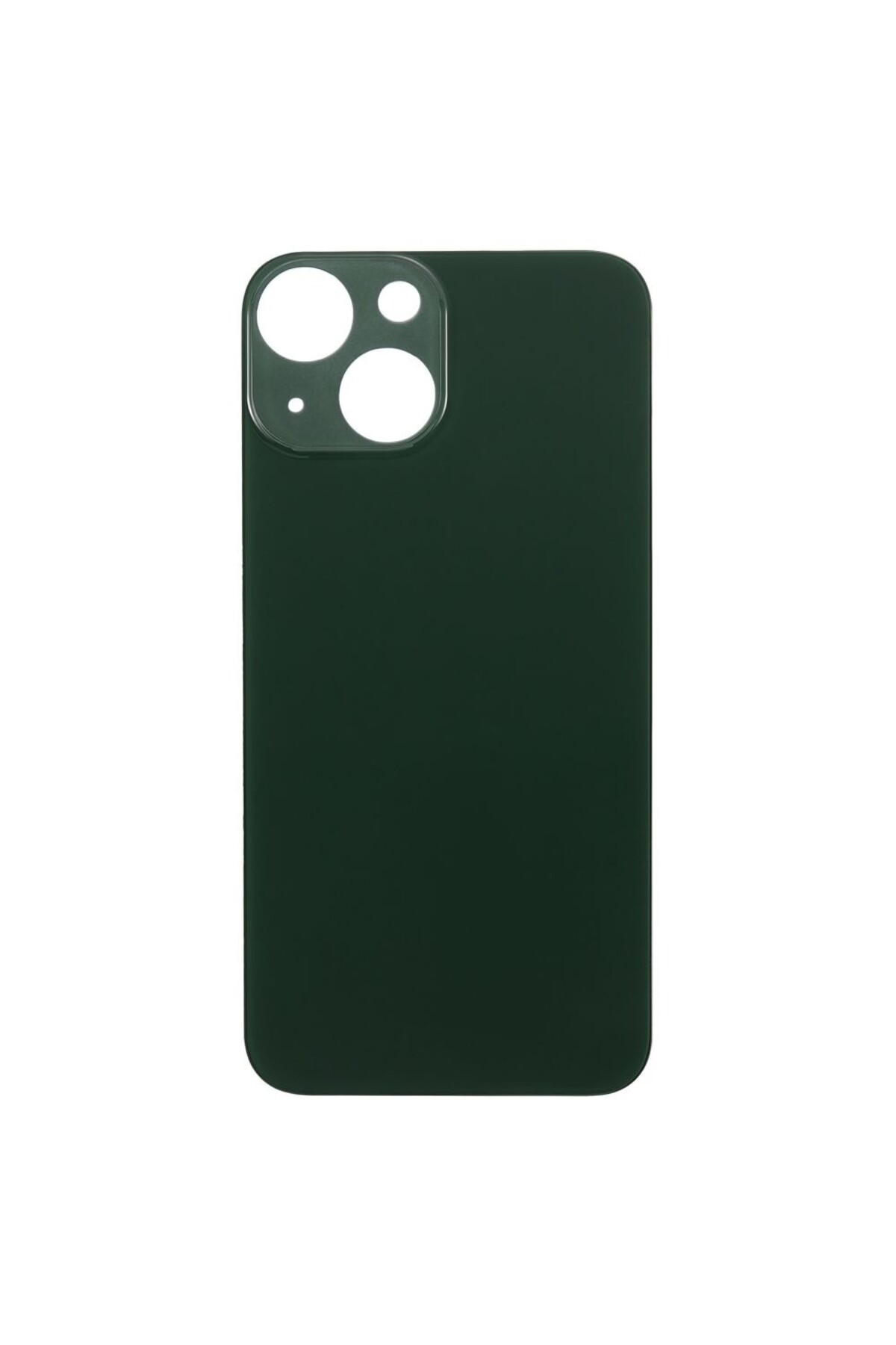 Apple iPh. 13 Mini Uyumlu LOGOLU Arka Pil Batarya Kapağı, LENS HARİÇ. Yeşil