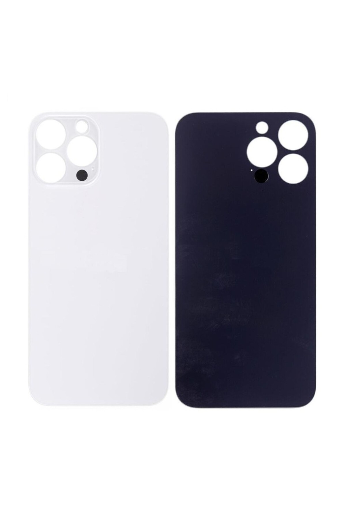 Apple iPh. 13 Pro Max Arka Pil Batarya Kapağı - LENS HARİÇ Silver