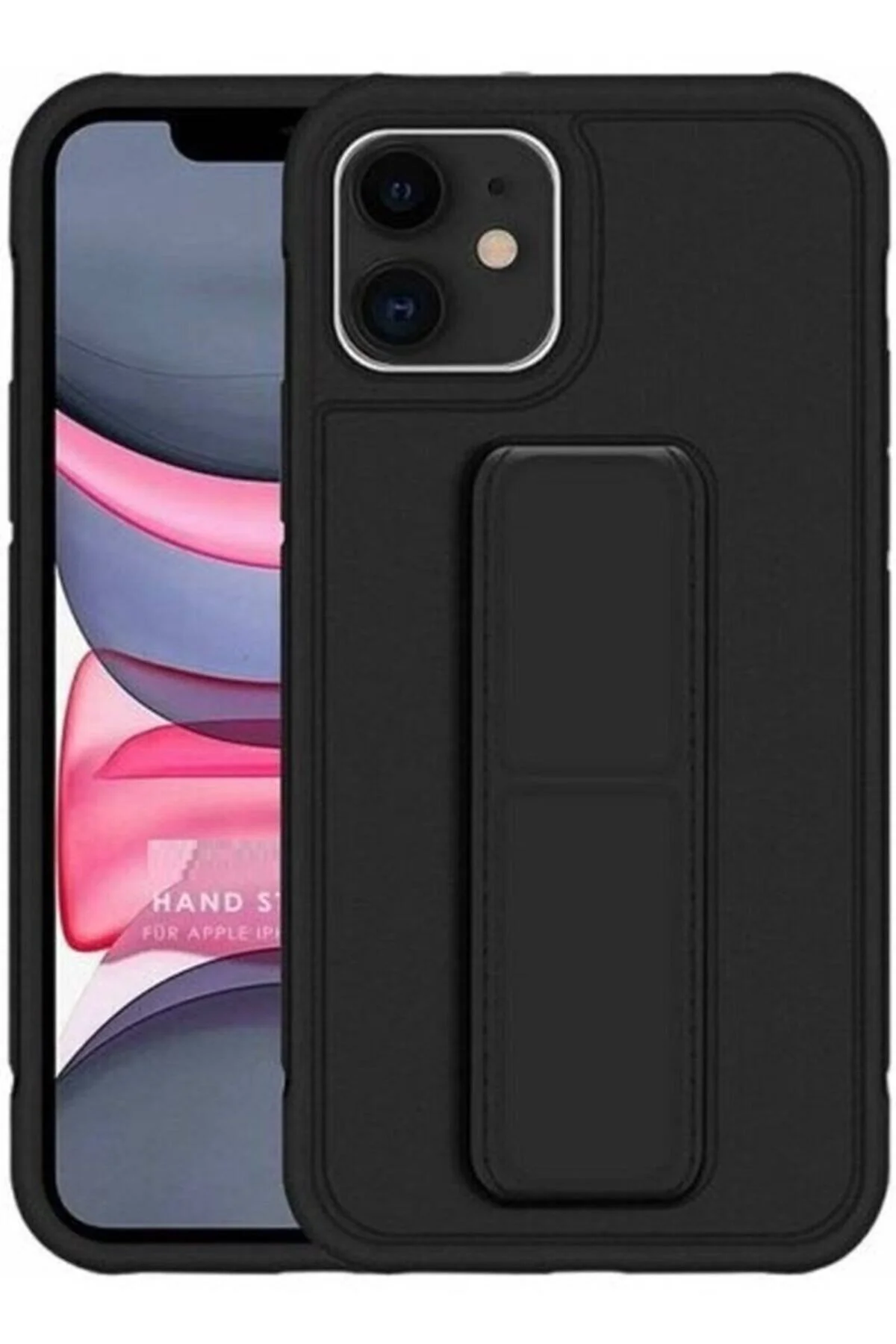 Apple Iphone 11 El Askı Magnet Kılıf Siyah
