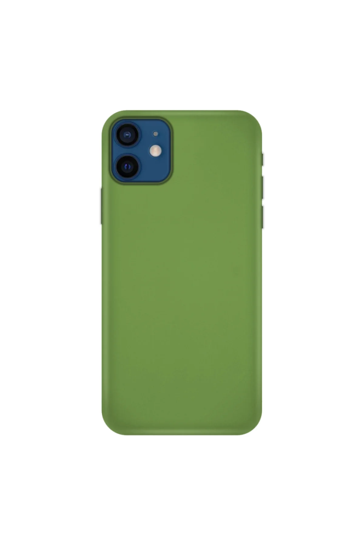 Apple iPhone 11 İnce Mat Silikon Kılıf Yeşil