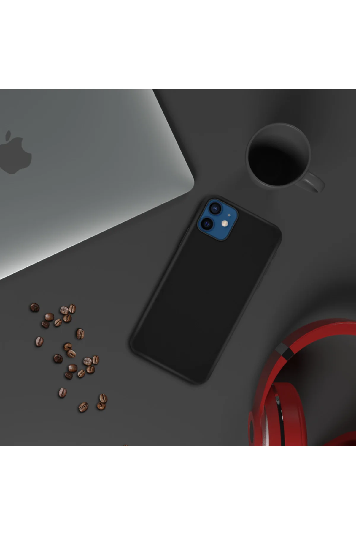 Apple iPhone 11 İnce Mat Silikon Kılıf Siyah Apple iPhone 11 İnce Mat Silikon Kılıf Siyah