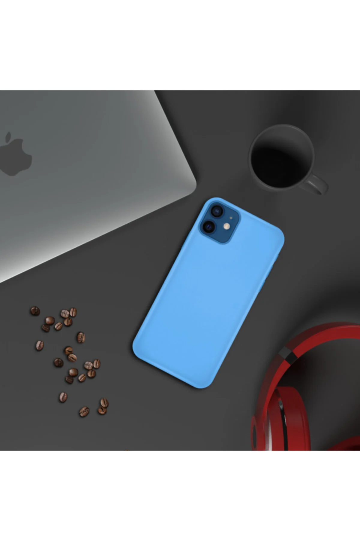 Apple iPhone 11 İnce Mat Silikon Kılıf Lacivert