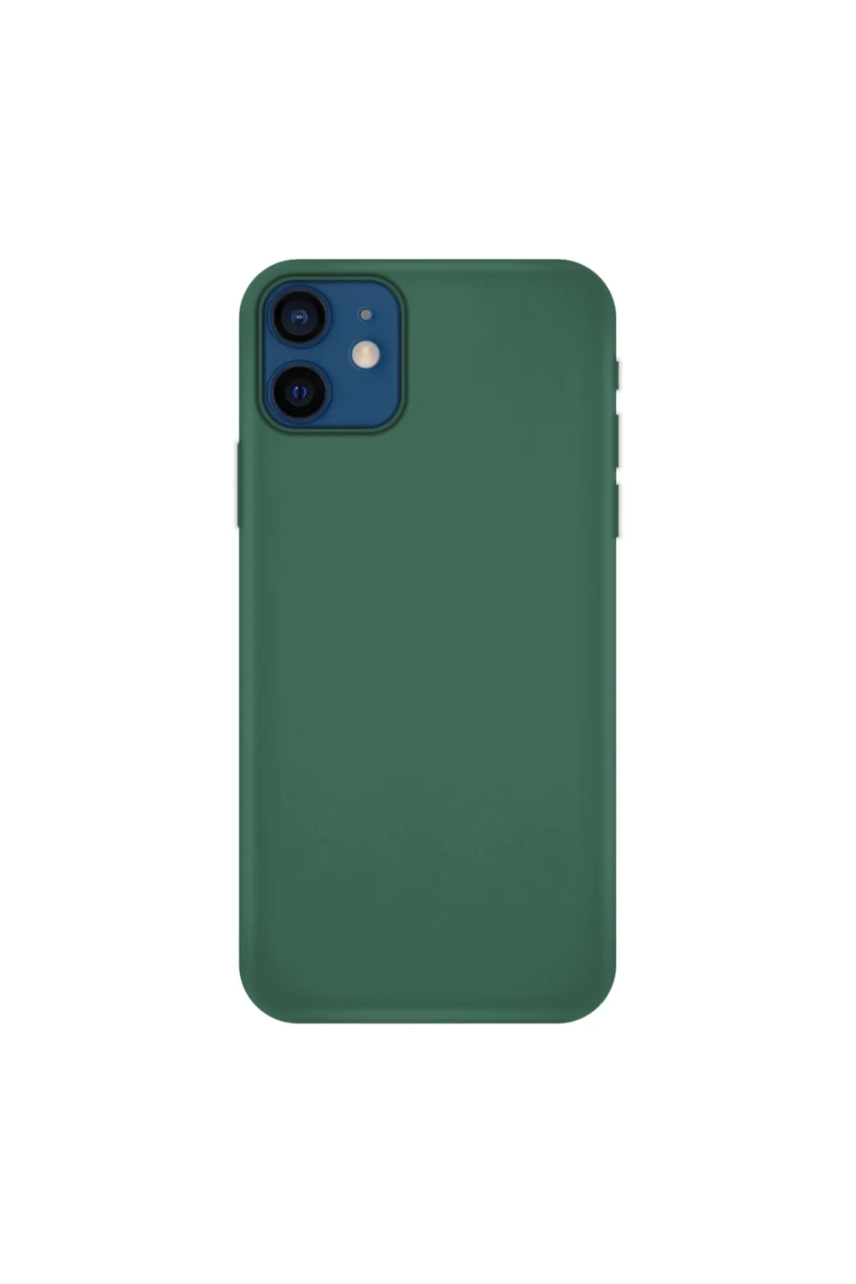 Apple iPhone 11 İnce Mat Silikon Kılıf Haki