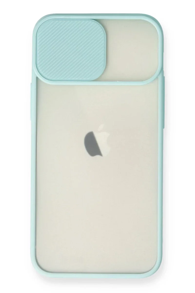 Apple iPhone 11 Kılıf Palm Buzlu Kamera Sürgülü Silikon - Turkuaz Apple iPhone 11 Kılıf Palm Buzlu Kamera Sürgülü Silikon - Turkuaz
