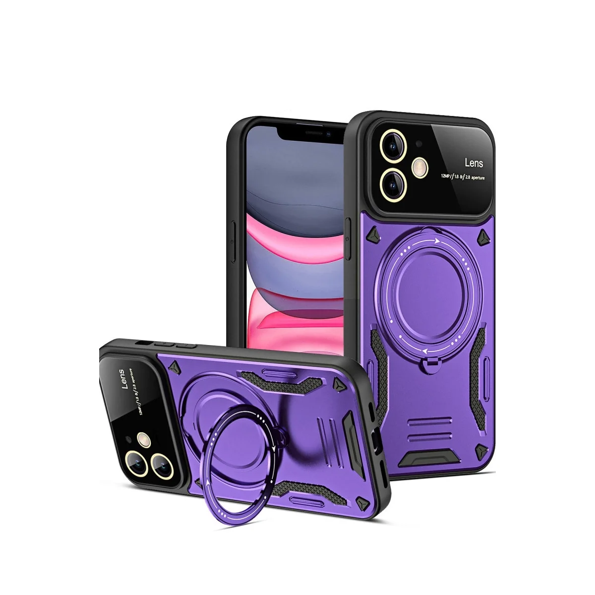 Apple İphone 11 Kılıf Joy Lens Standlı Kapak - Mor Fiyatı, Yorumları ve Özellikleri