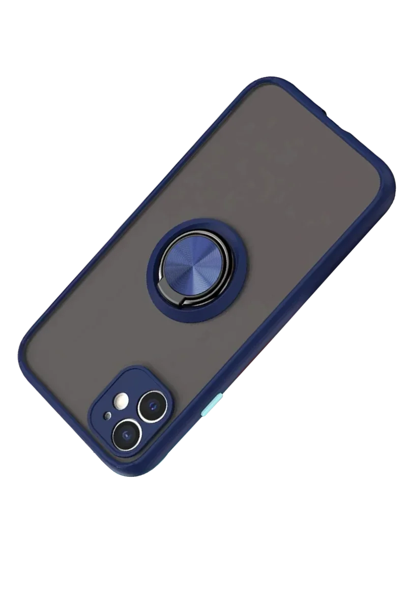 Apple iPhone 11 Kılıf Montreal Yüzüklü Silikon Kapak - Lacivert Fiyatı, Yorumları ve Özellikleri