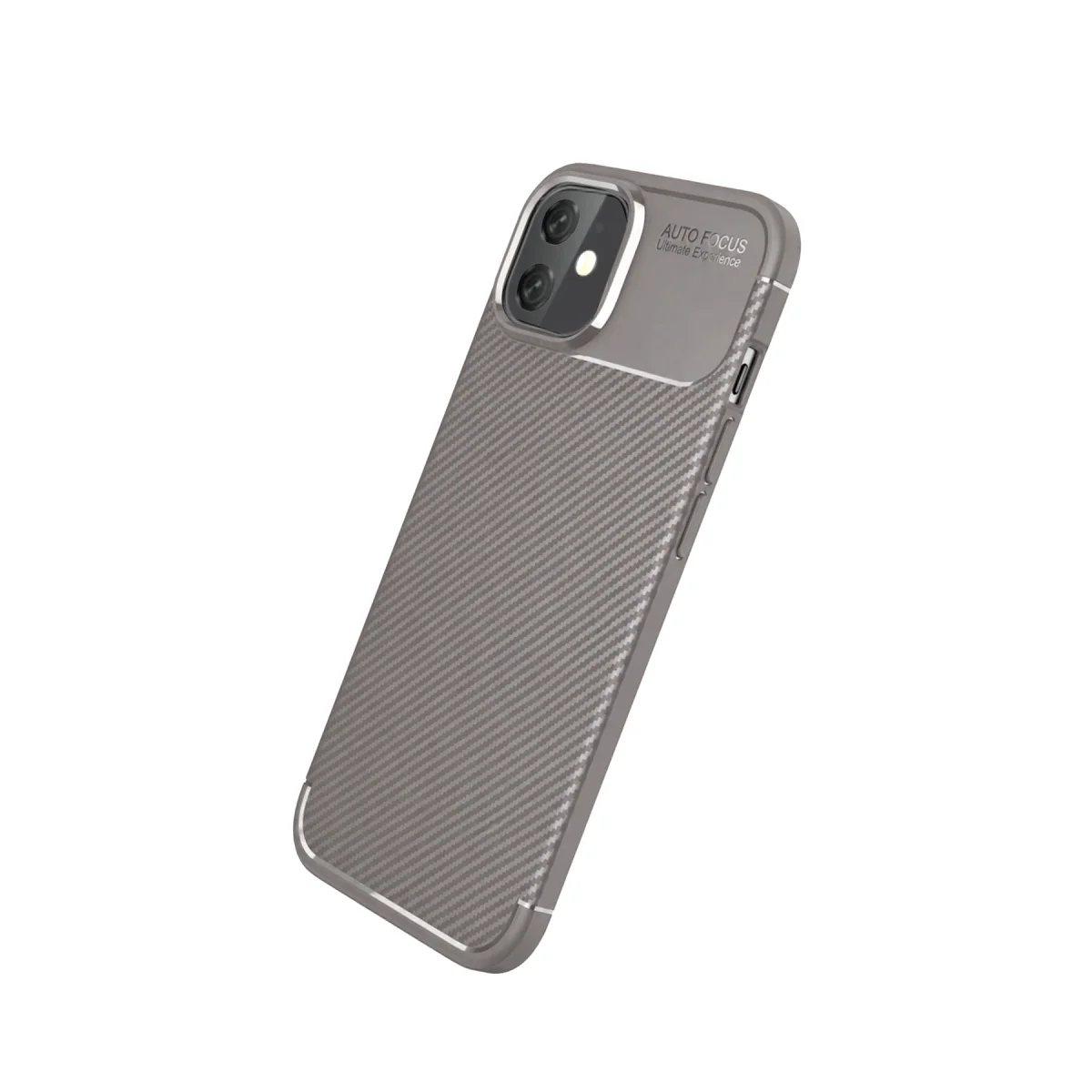 Apple İphone 11 Kılıf Auto Focus Karbon Kapak - Gri