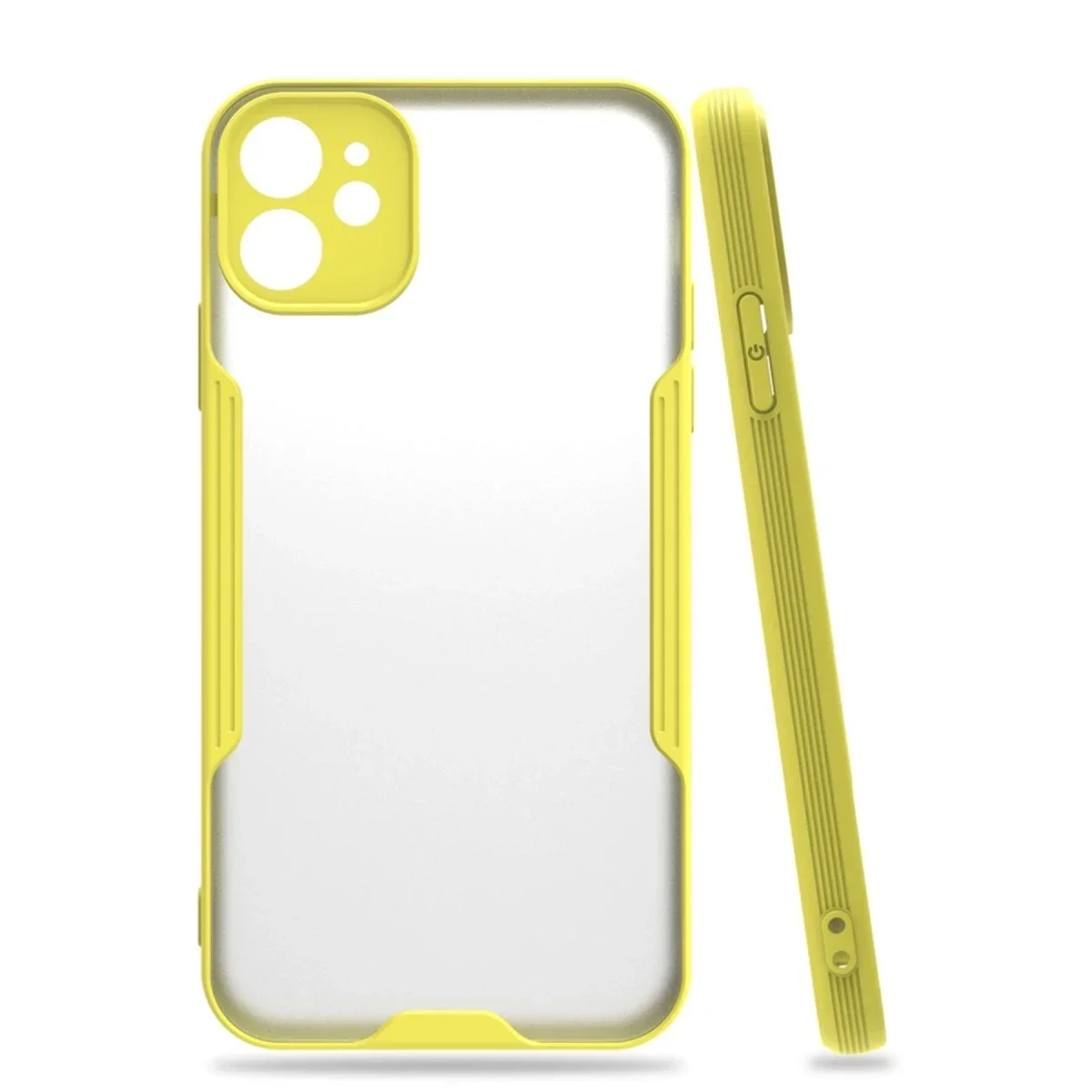 Apple iPhone 11 Kılıf Platin Silikon - Sarı Apple iPhone 11 Kılıf Platin Silikon - Sarı