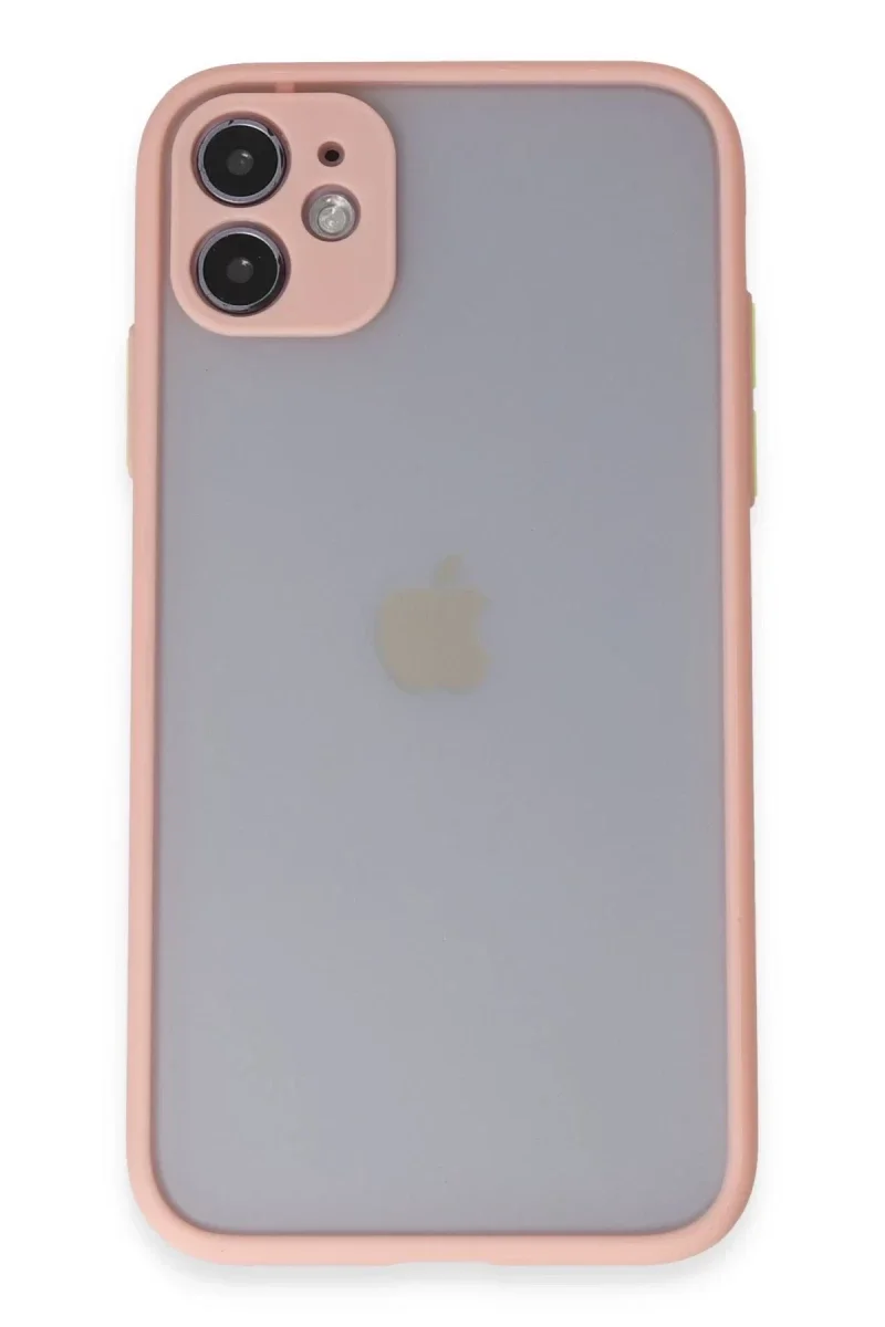 Apple iPhone 11 Kılıf Montreal Silikon Kapak - Pembe