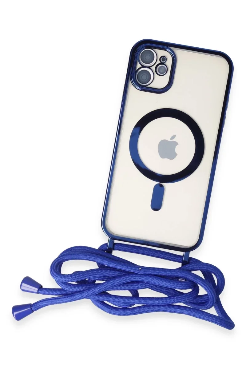 Apple iPhone 11 Kılıf Divo Lazer Askılı Magsafe Kapak - Mavi Fiyatı, Yorumları ve Özellikleri