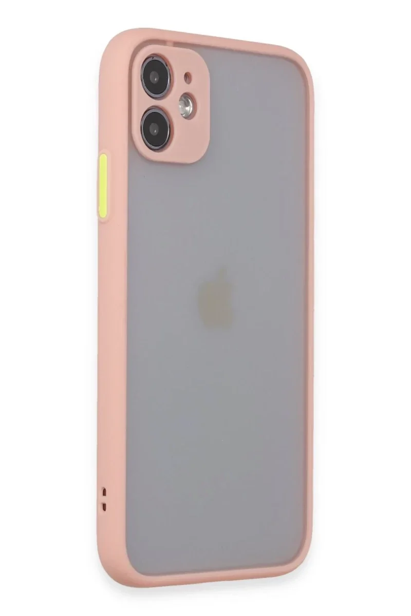 Apple iPhone 11 Kılıf Montreal Silikon Kapak - Pembe