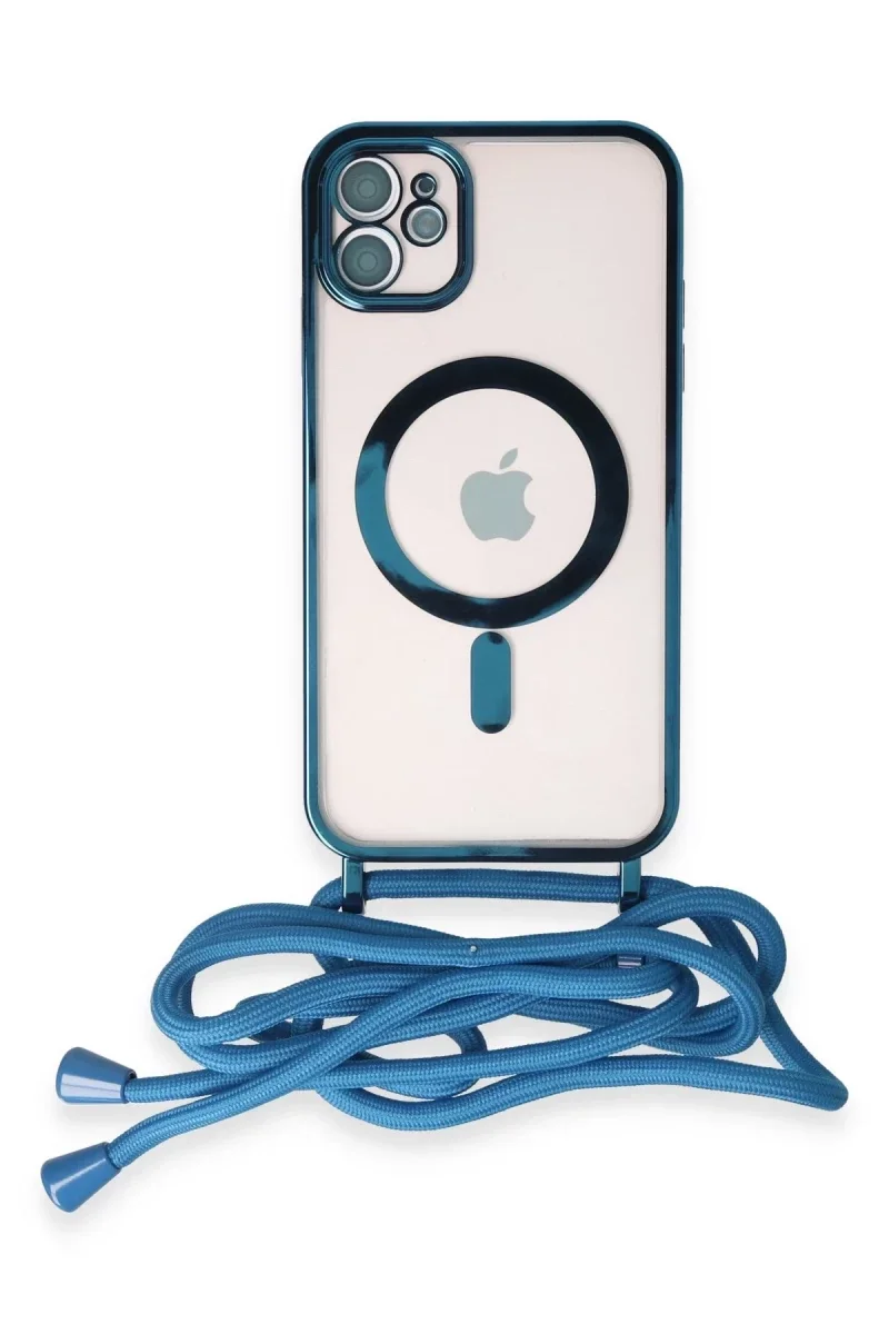 Apple iPhone 11 Kılıf Divo Lazer Askılı Magsafe Kapak - Sierra Blue Fiyatı, Yorumları ve Özellikleri